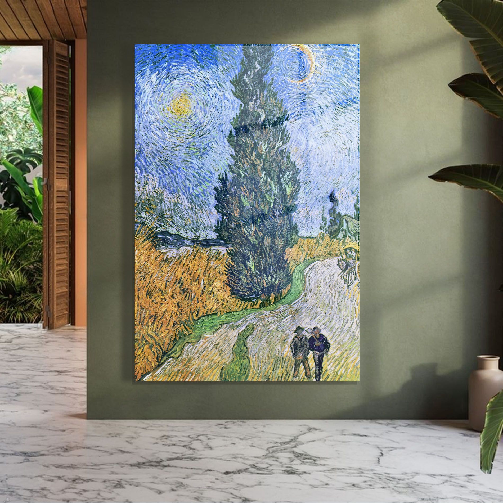 Road With Cypress mockup 7