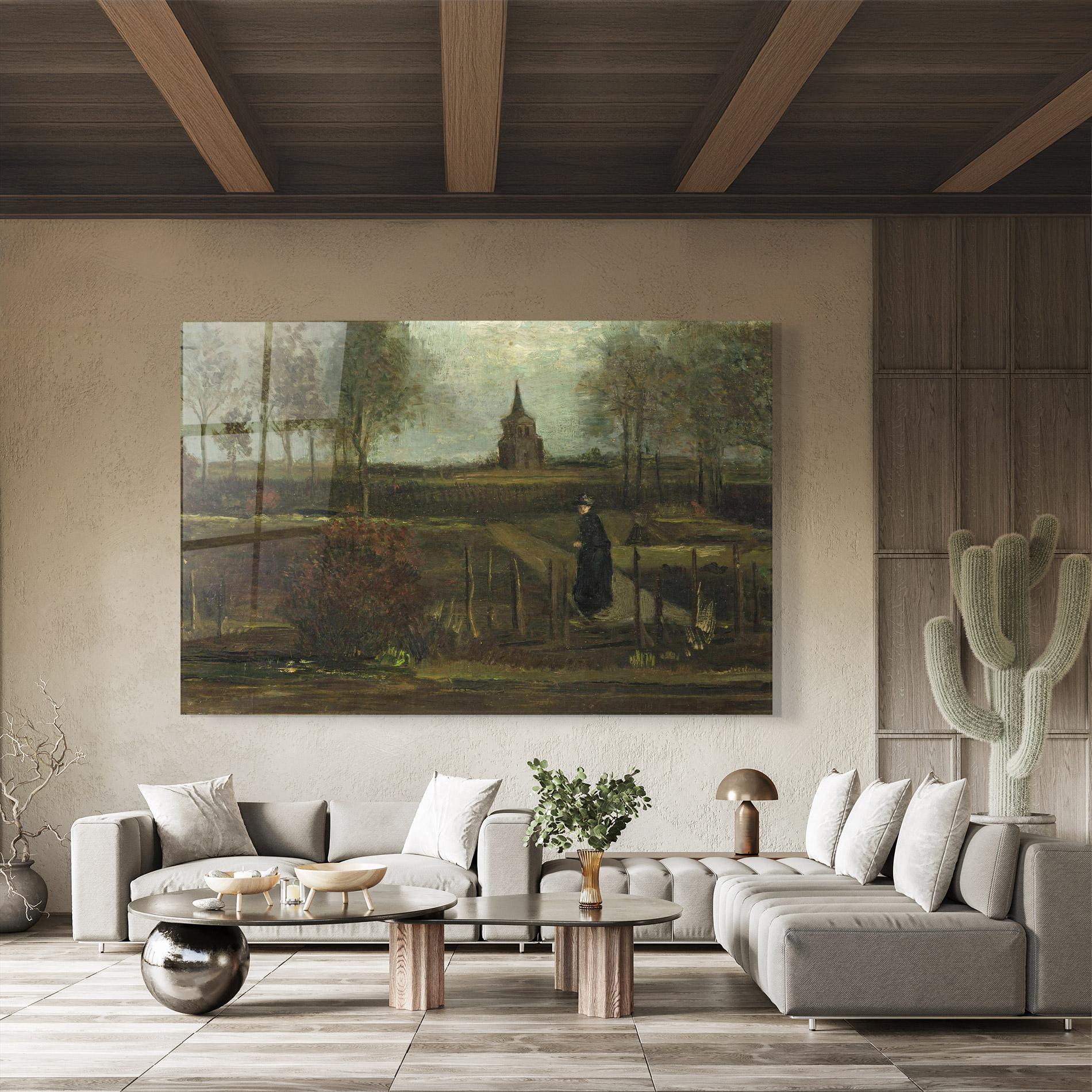 Glasbild Garden At Nuenen mockup 8