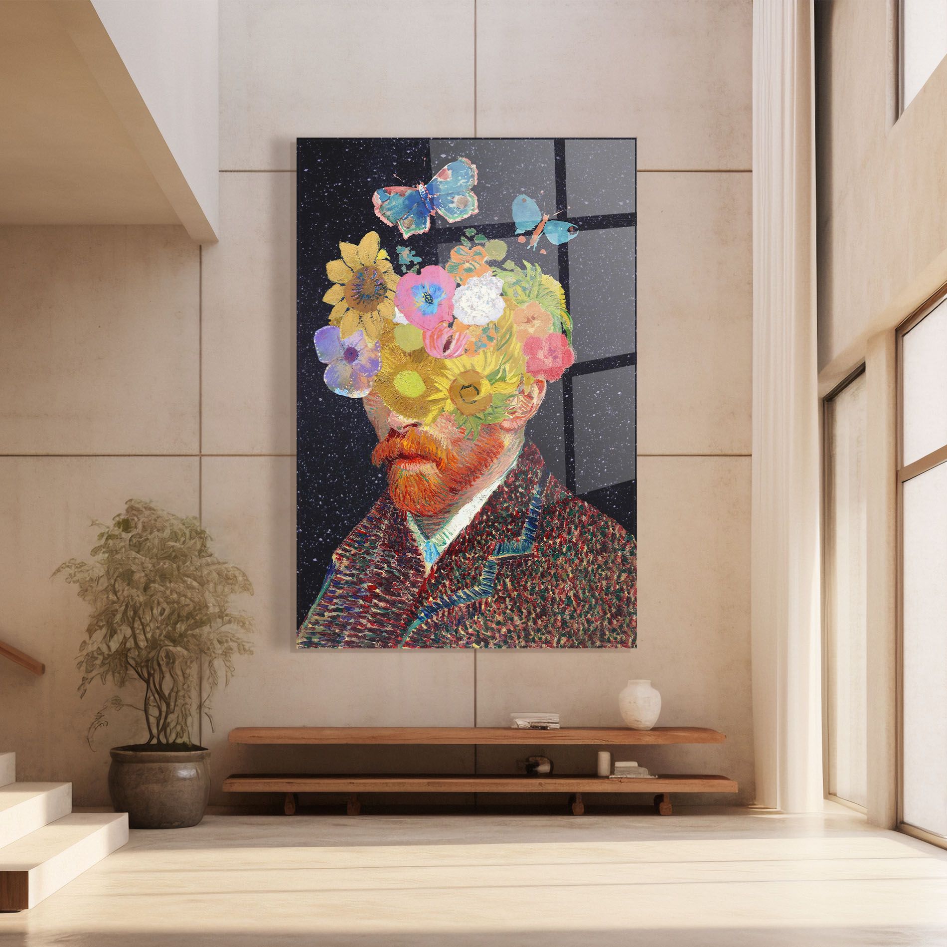 Flower Self Portrait mockup 8