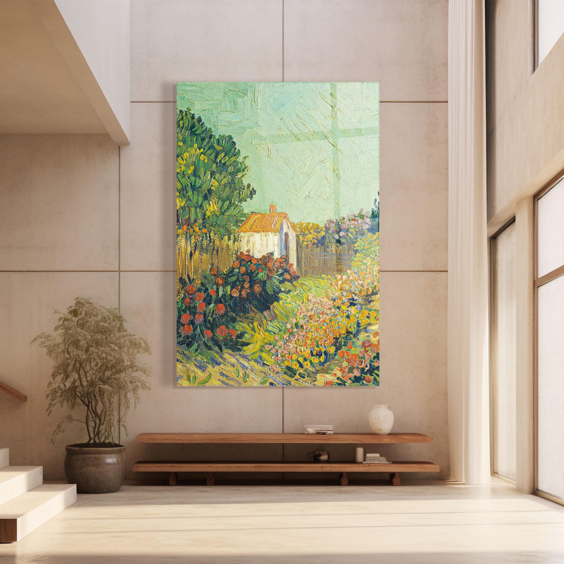 Glasbild Gogh Landscape mockup 8