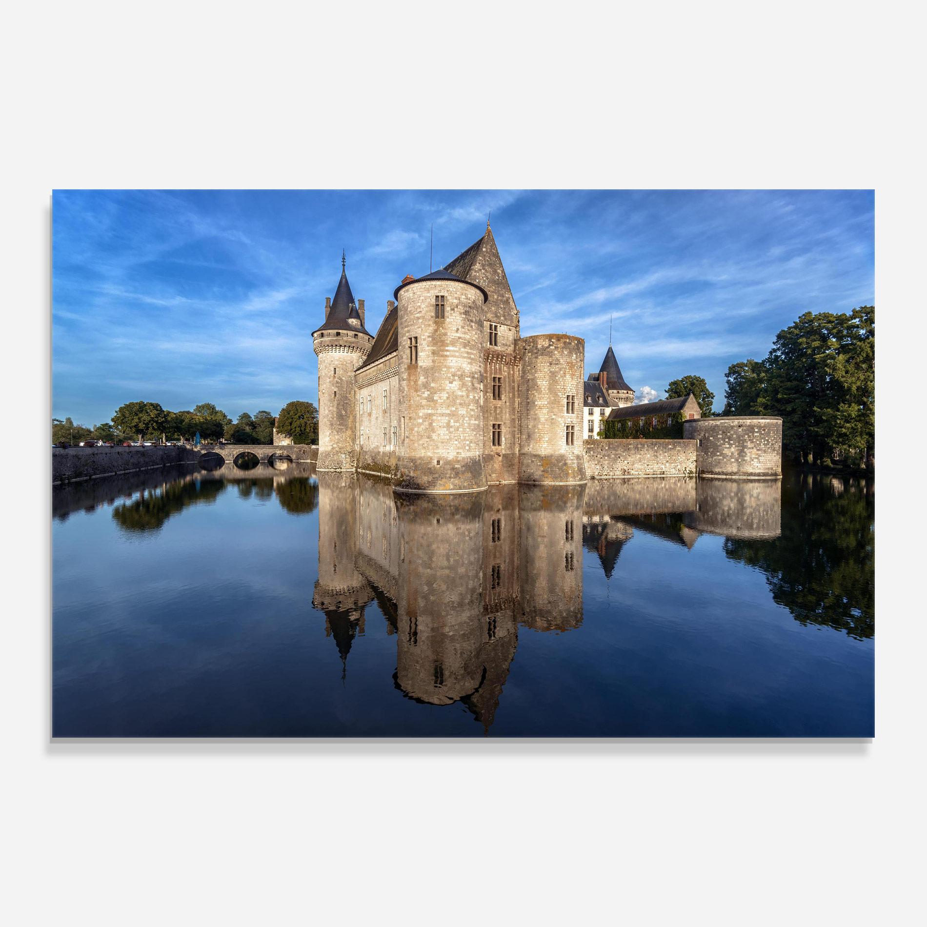 Glasbild Castle Chateau De Sullysurloire mockup 0