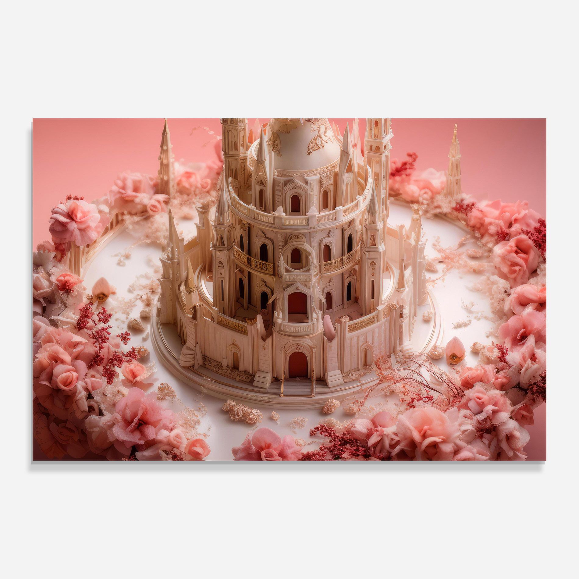 Cream Castle Flower mockup 0