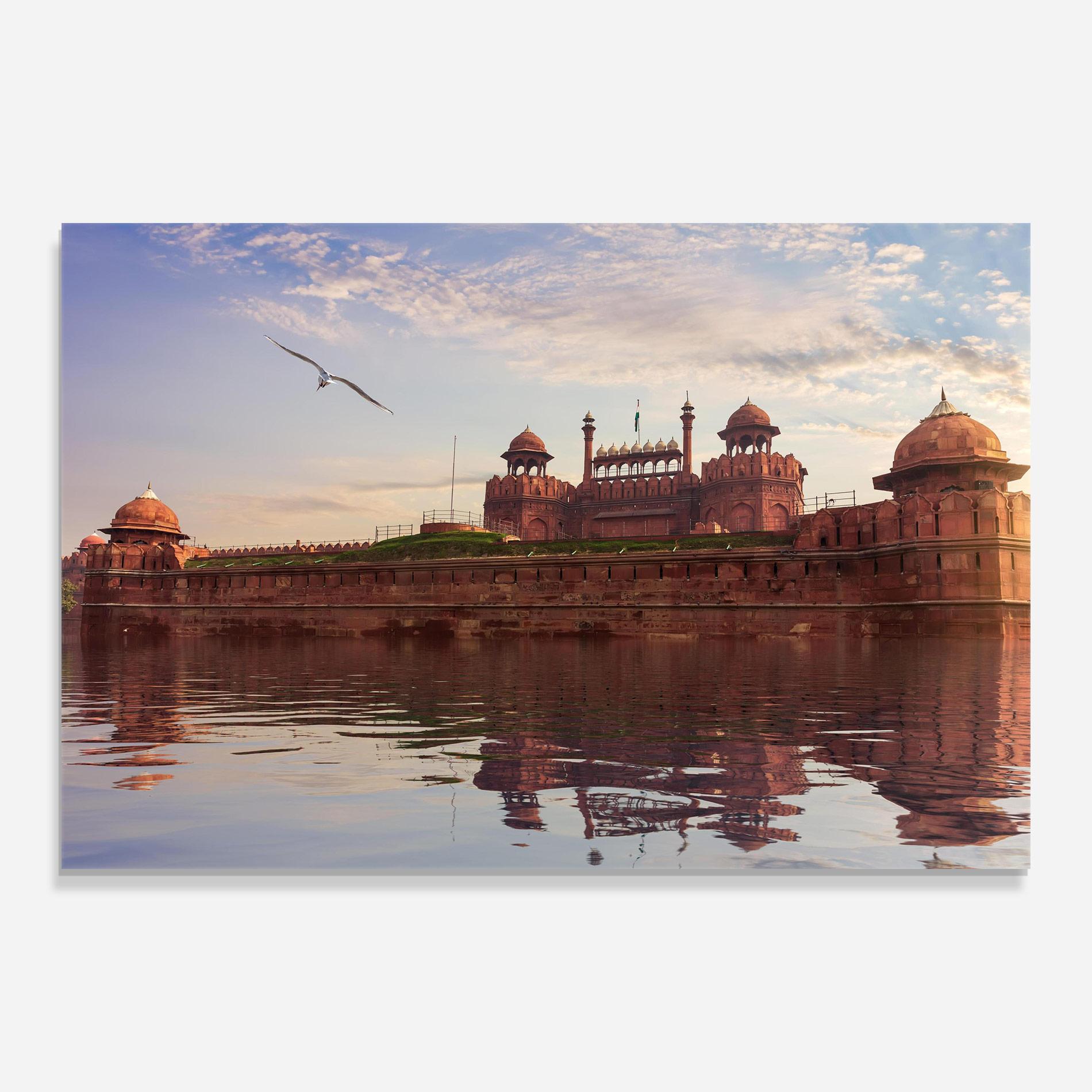 Glasbild Delhi India mockup 0