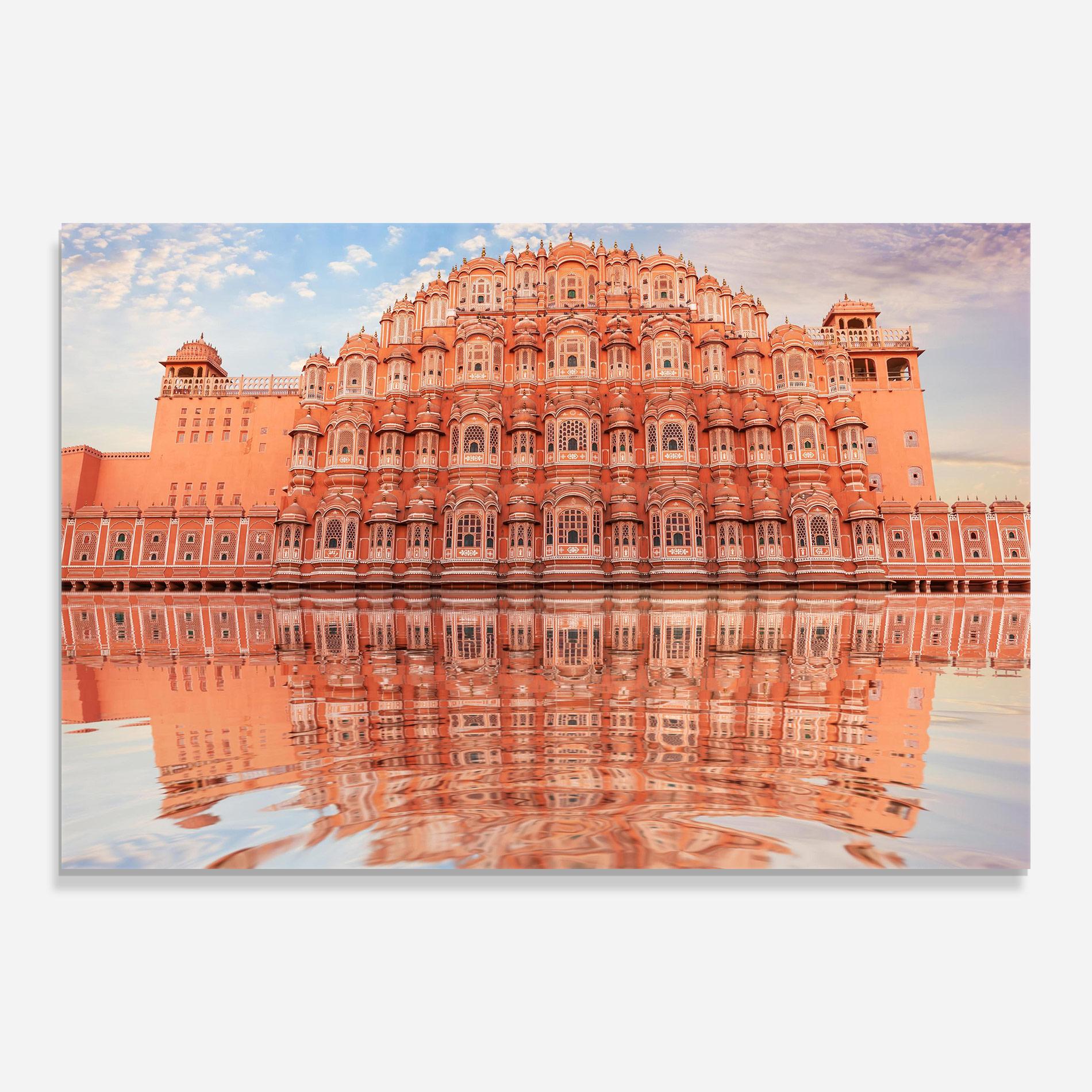 Glasbild Hawa Mahal India mockup 0