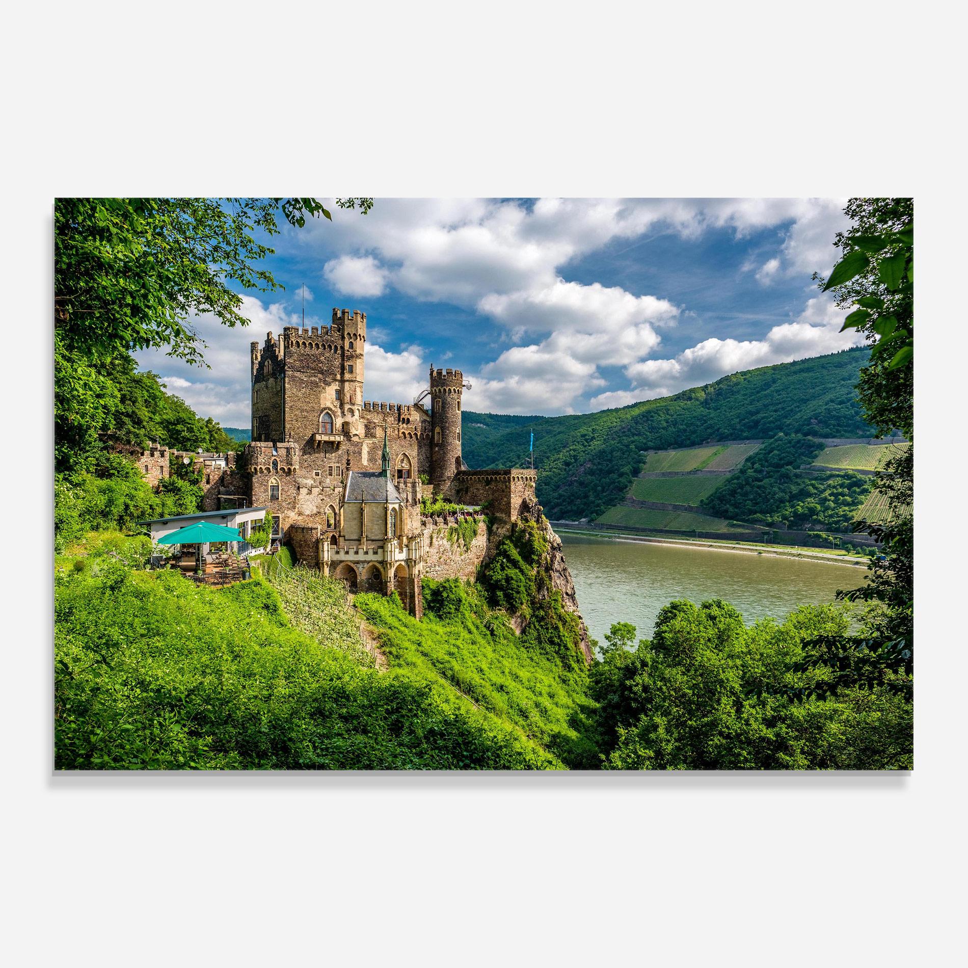 Glasbild Rheinstein Castle Germany mockup 0