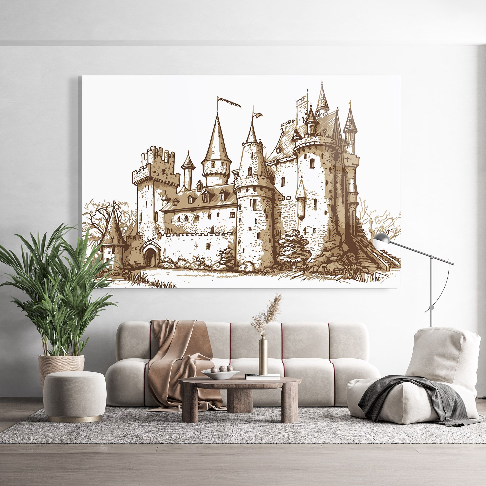 Brown Line Castle mockup 9