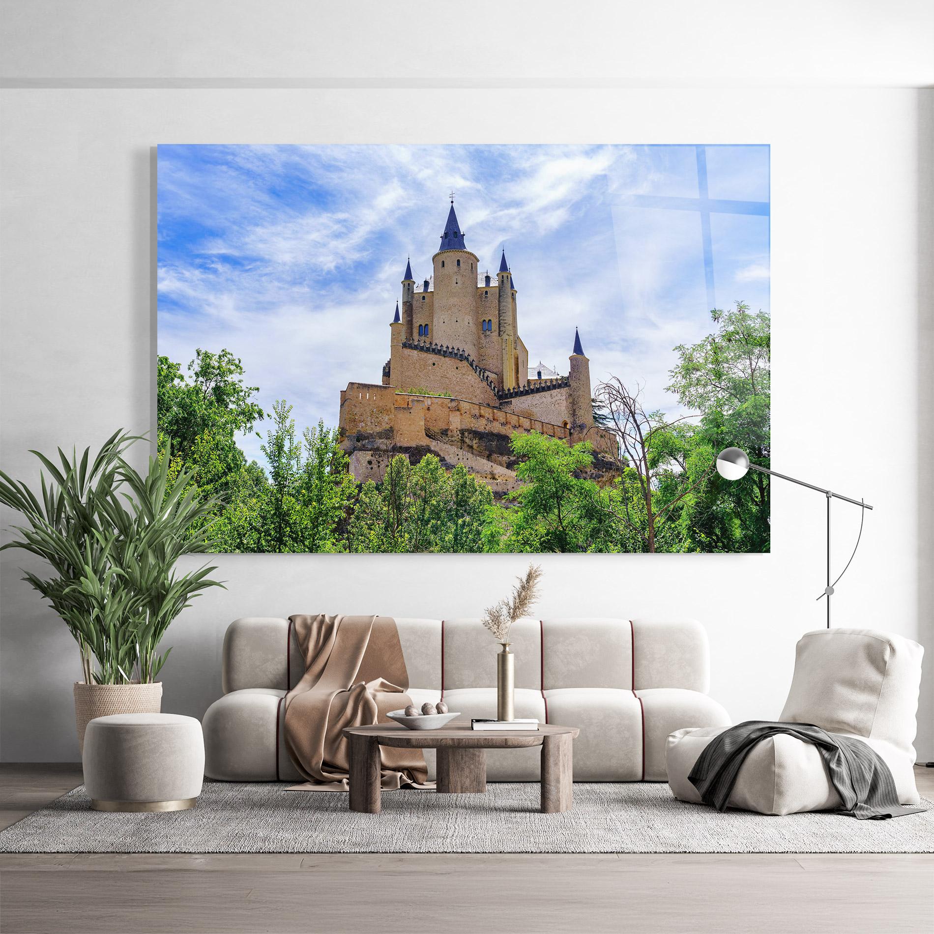 Glasbild Castle Alcazar mockup 9
