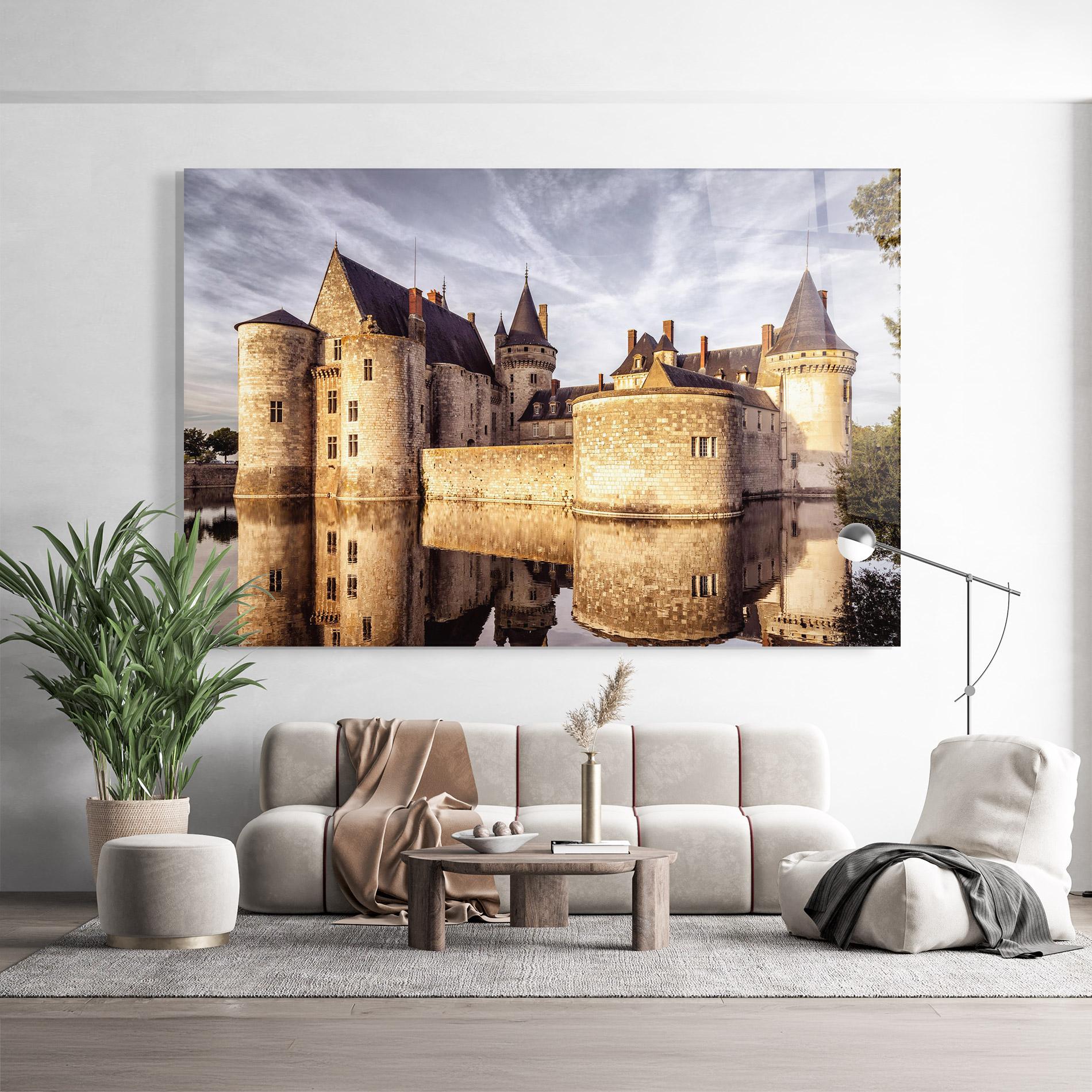 Glasbild Chateau Castle mockup 9