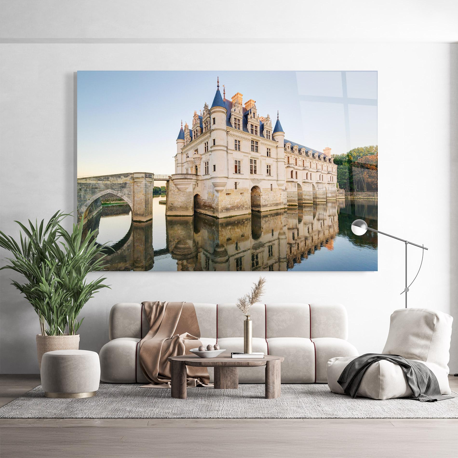 Glasbild Chateau France mockup 9