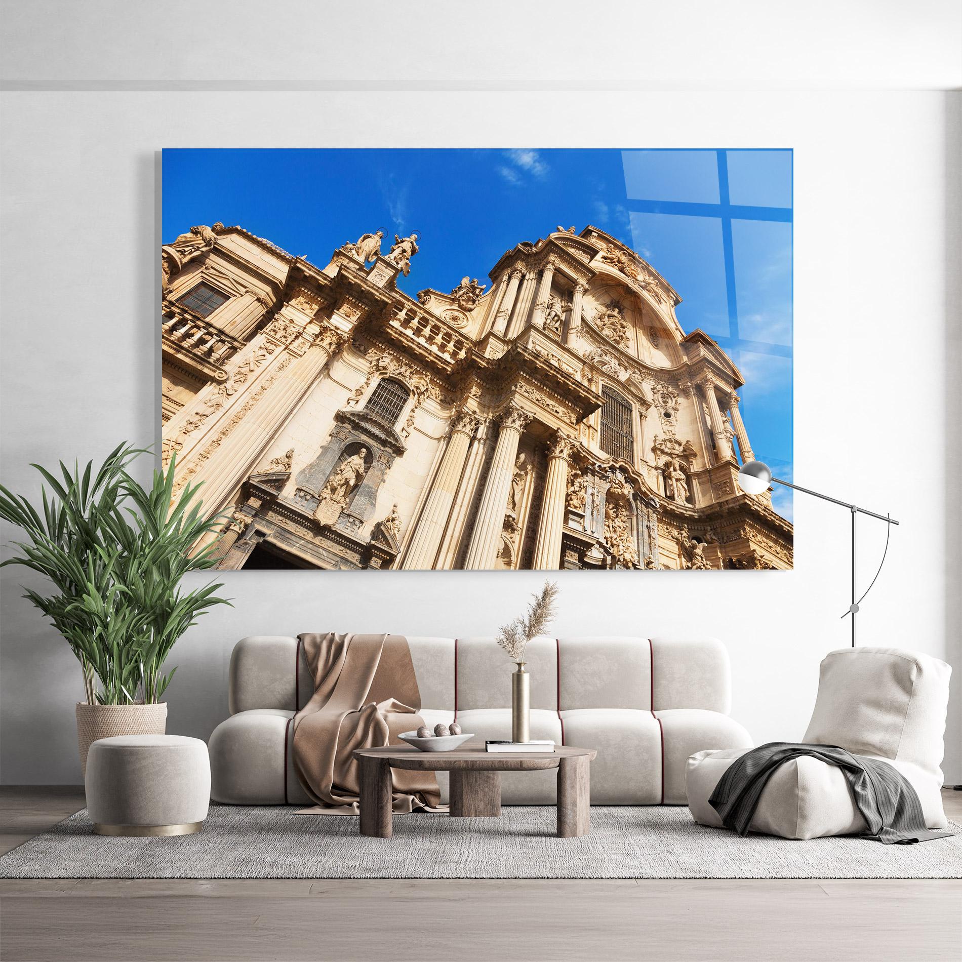 Glasbild Church Saint Mary mockup 9