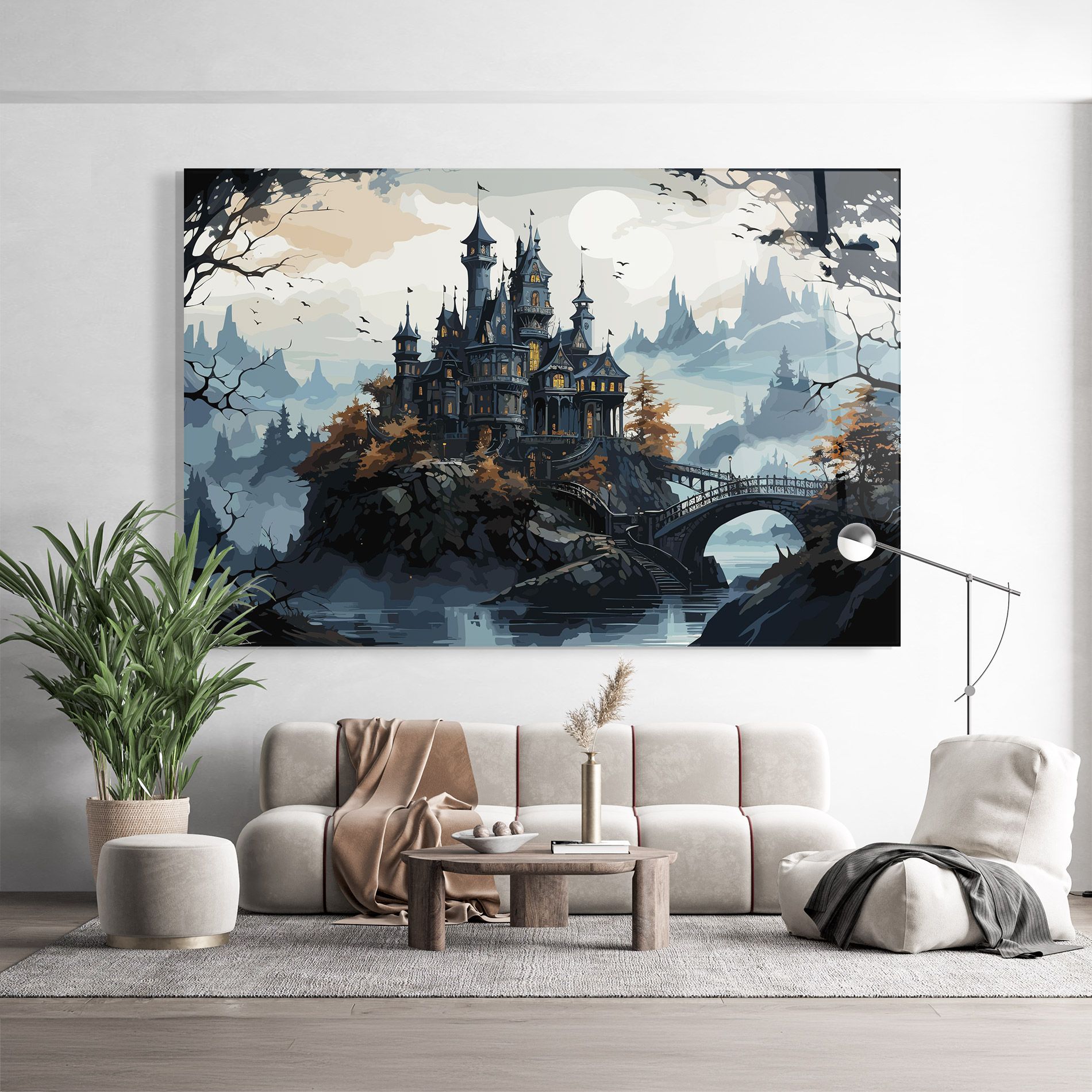 Grey Big Castle mockup 9