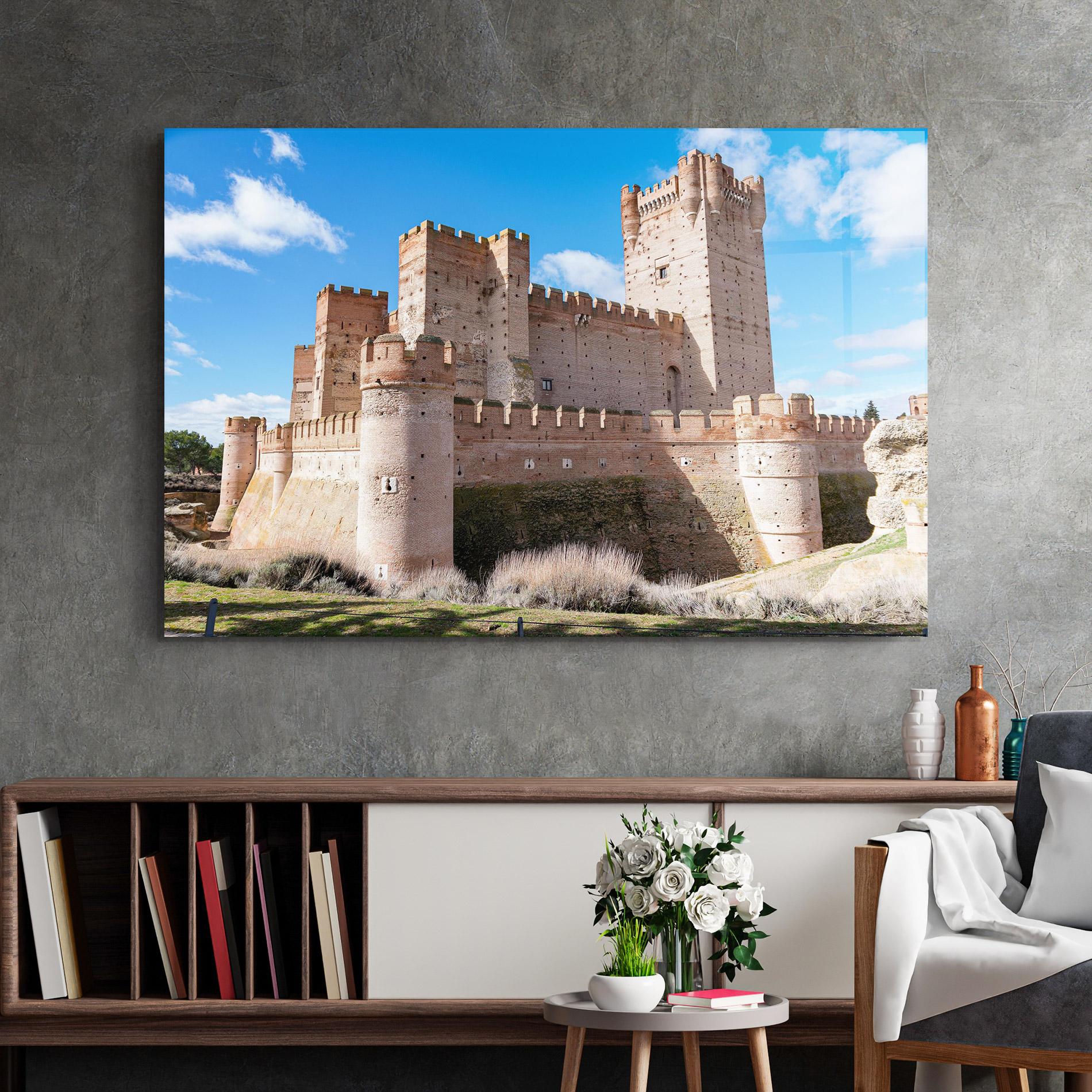 Glasbild Castle La Mota mockup 2