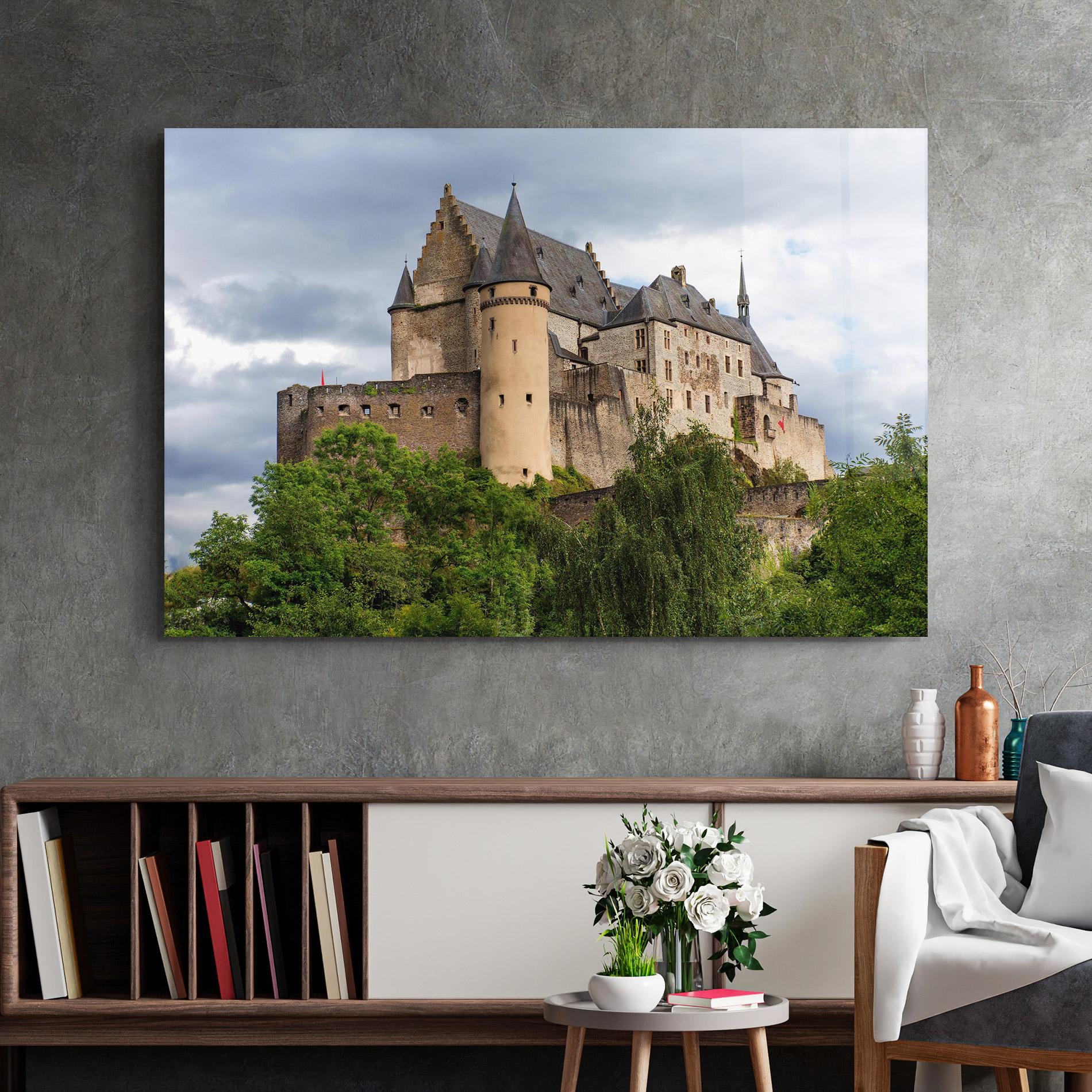 Glasbild Castle Vianden mockup 2