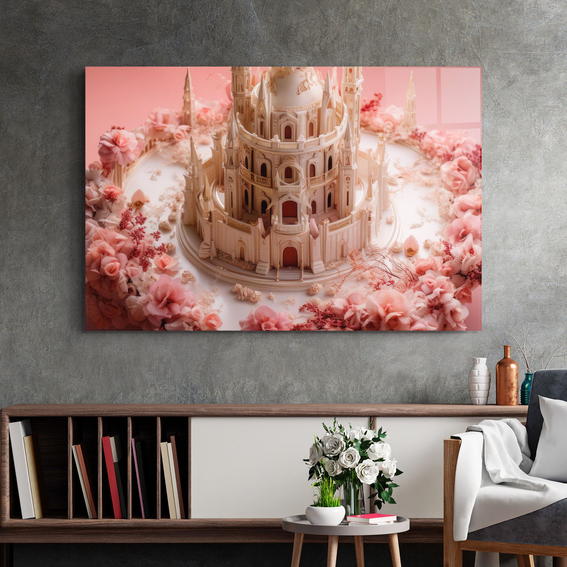 Cream Castle Flower mockup 2