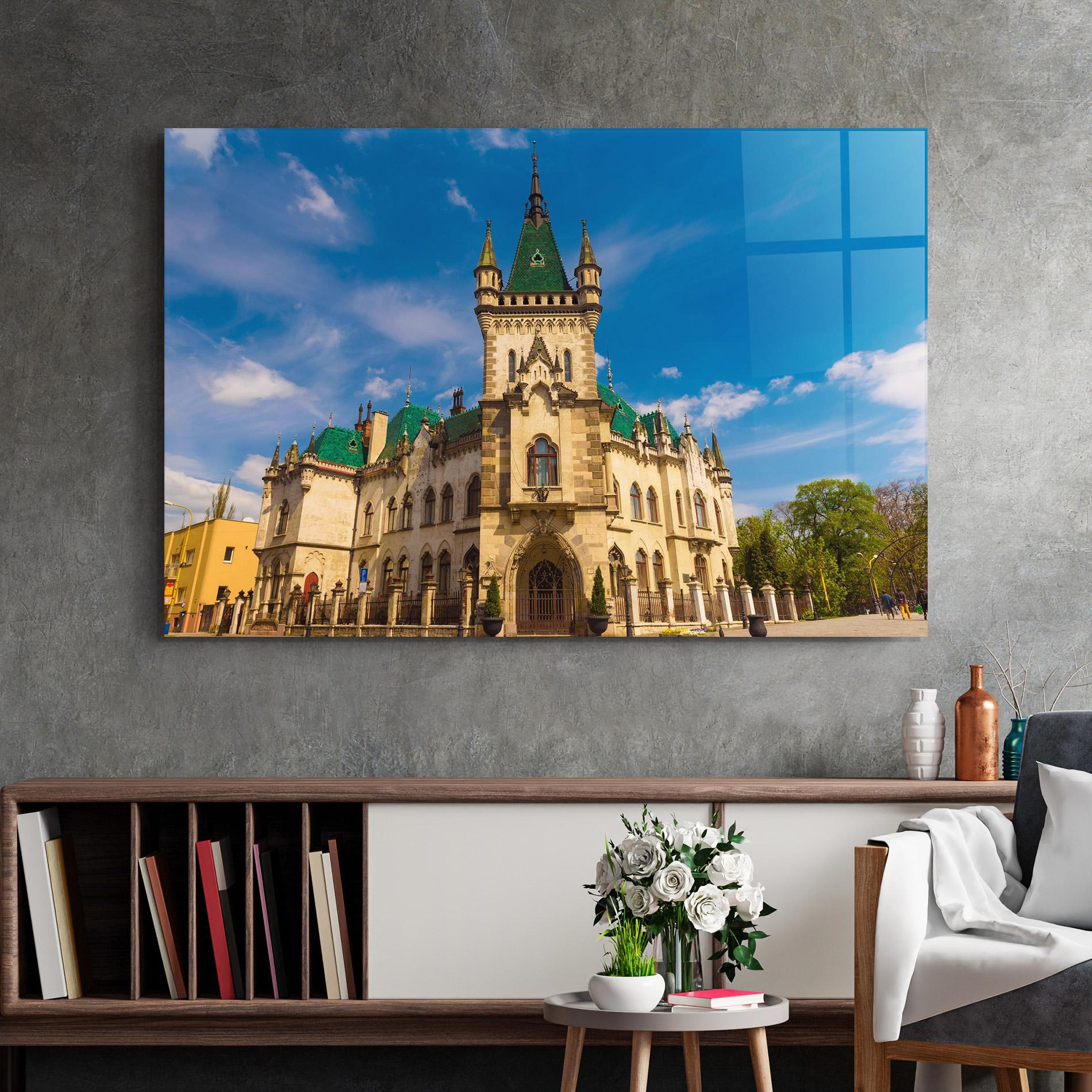 Glasbild Jakabov Palace Slovakia mockup 2