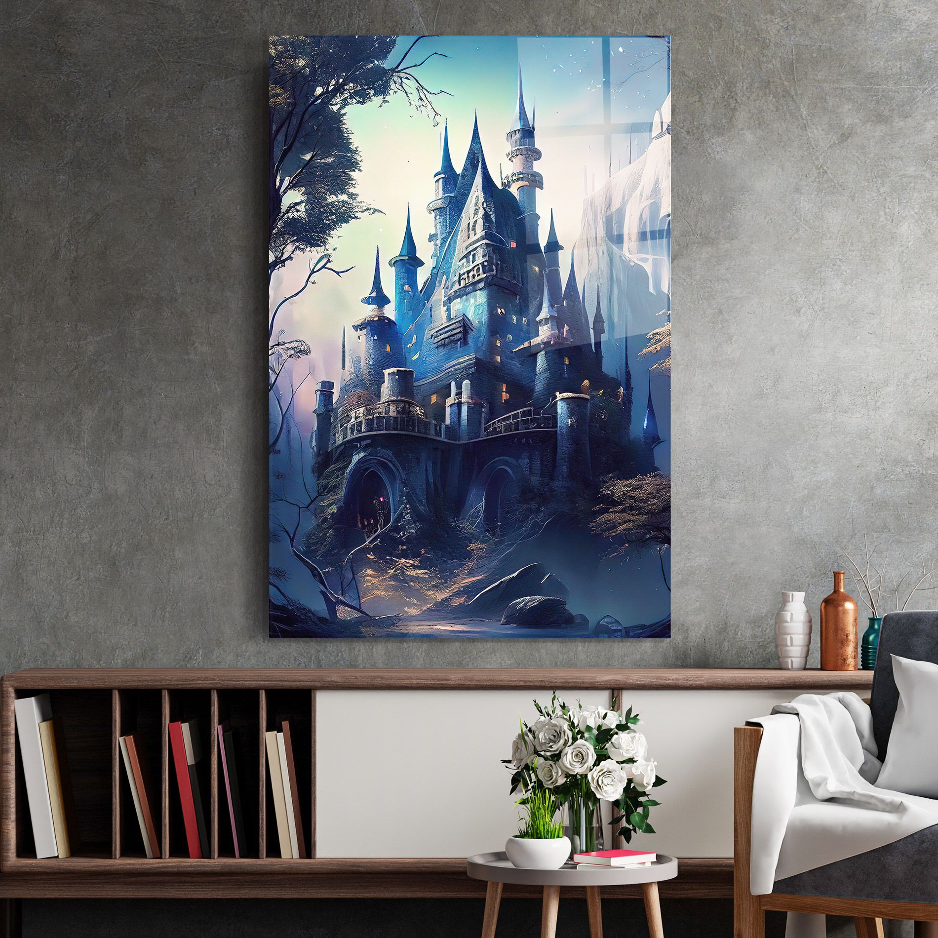 Blue Art Castle mockup 2