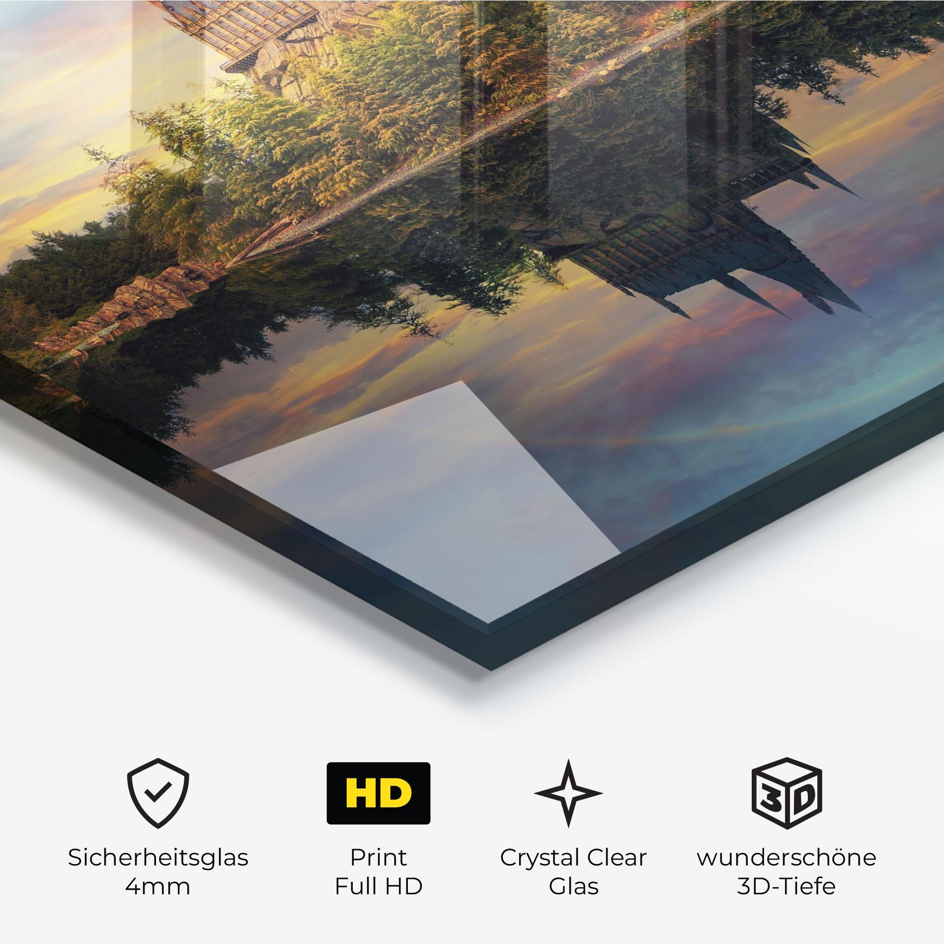 Glasbild Hogwarts Castle mockup 3