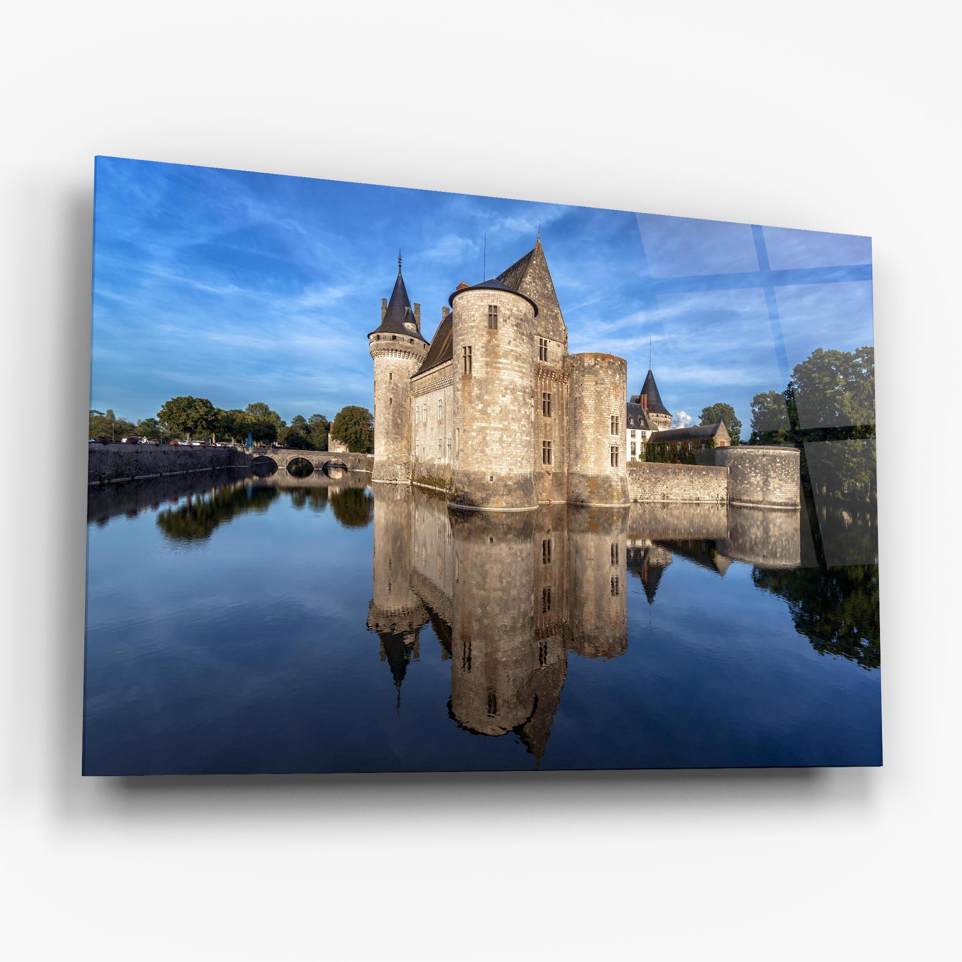 Glasbild Castle Chateau De Sullysurloire mockup 6