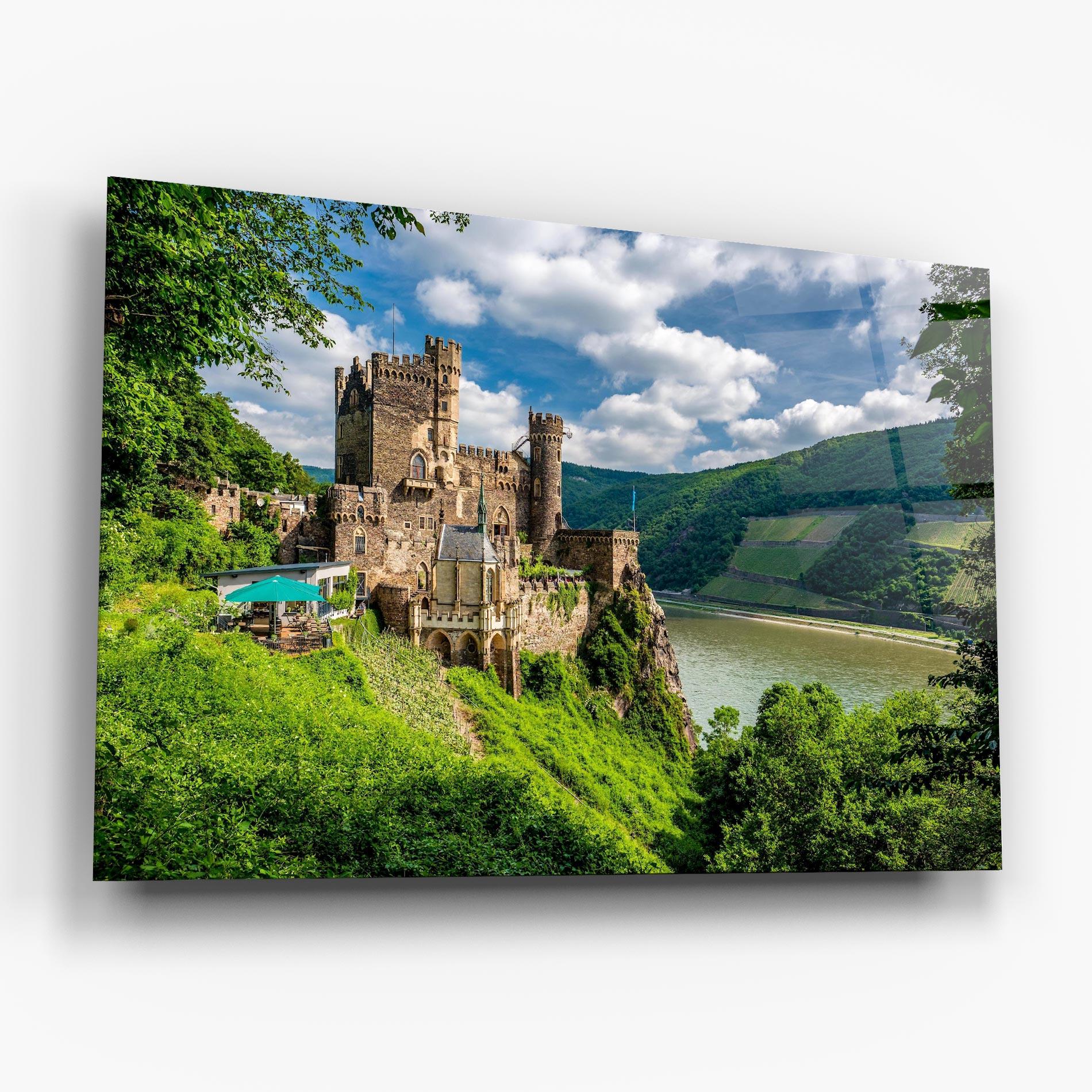 Glasbild Rheinstein Castle Germany mockup 6
