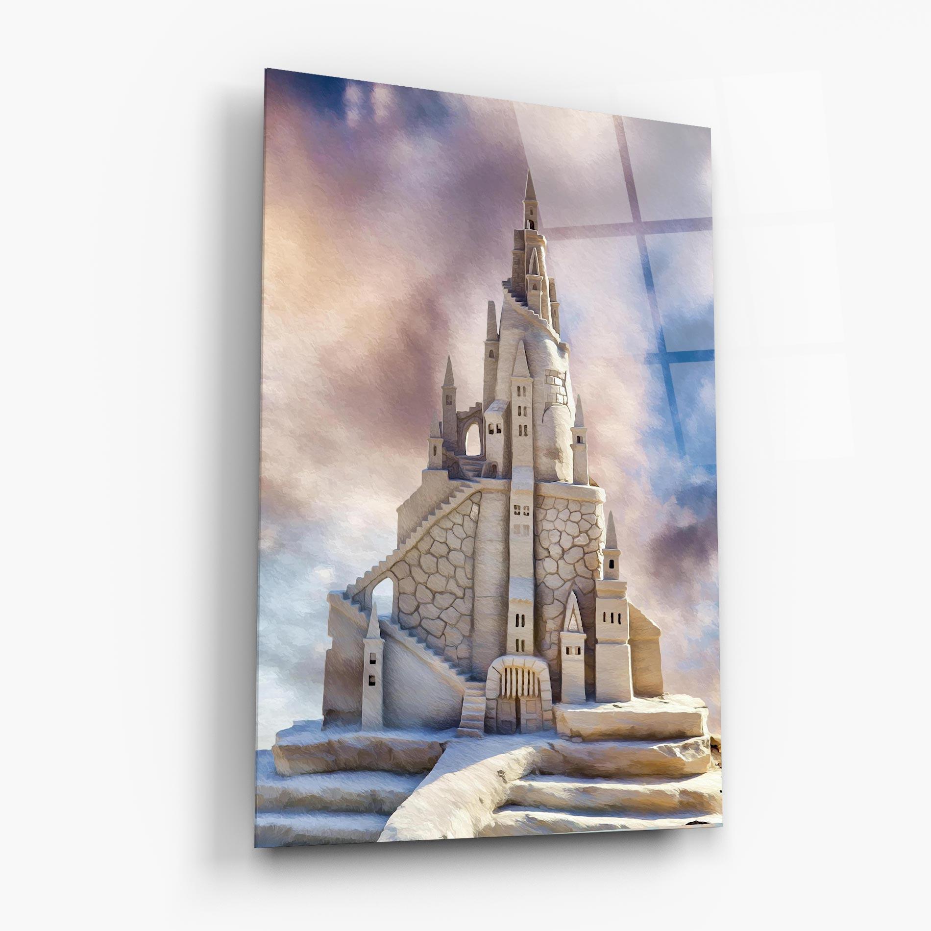 Glasbild Cream Castle mockup 6