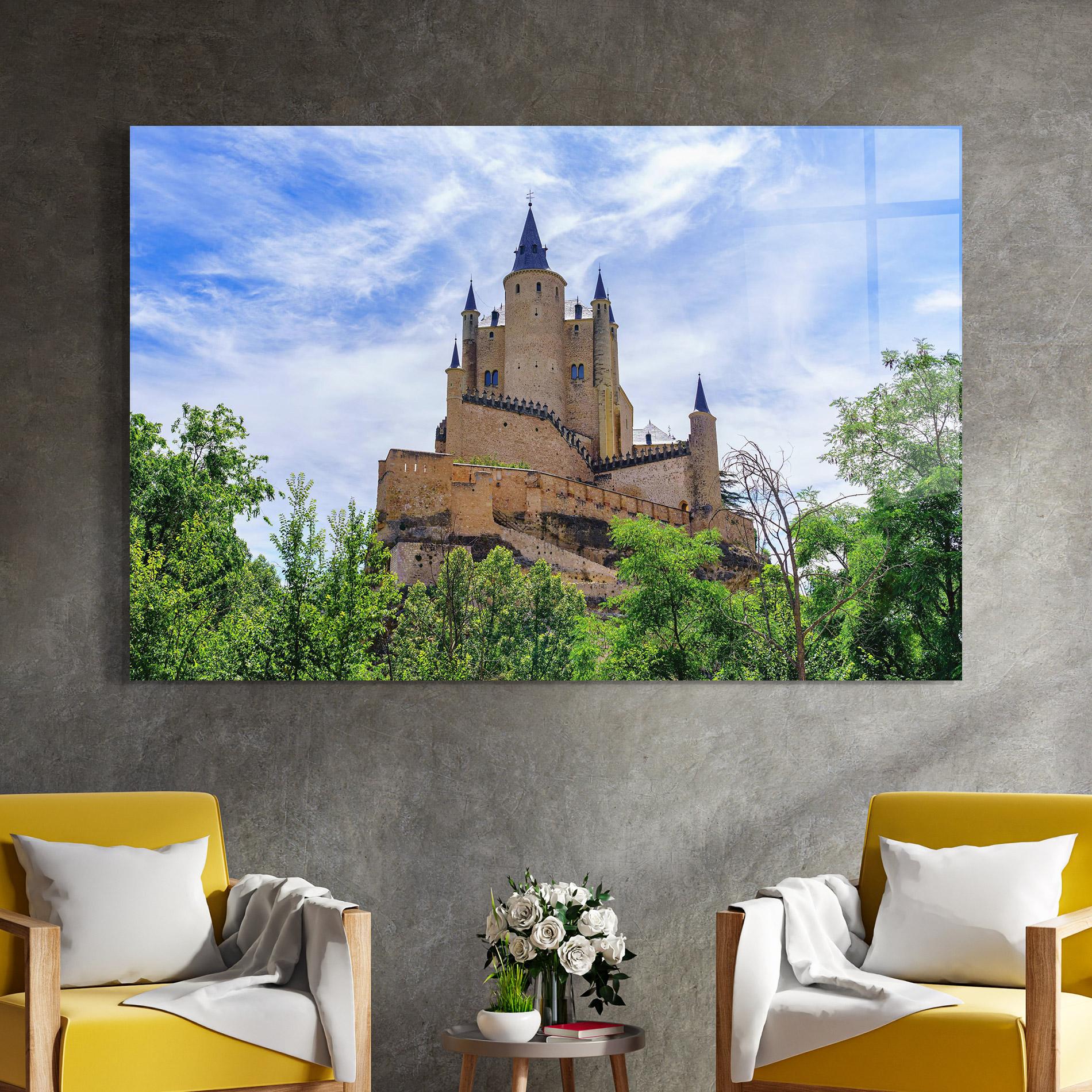 Glasbild Castle Alcazar mockup 4