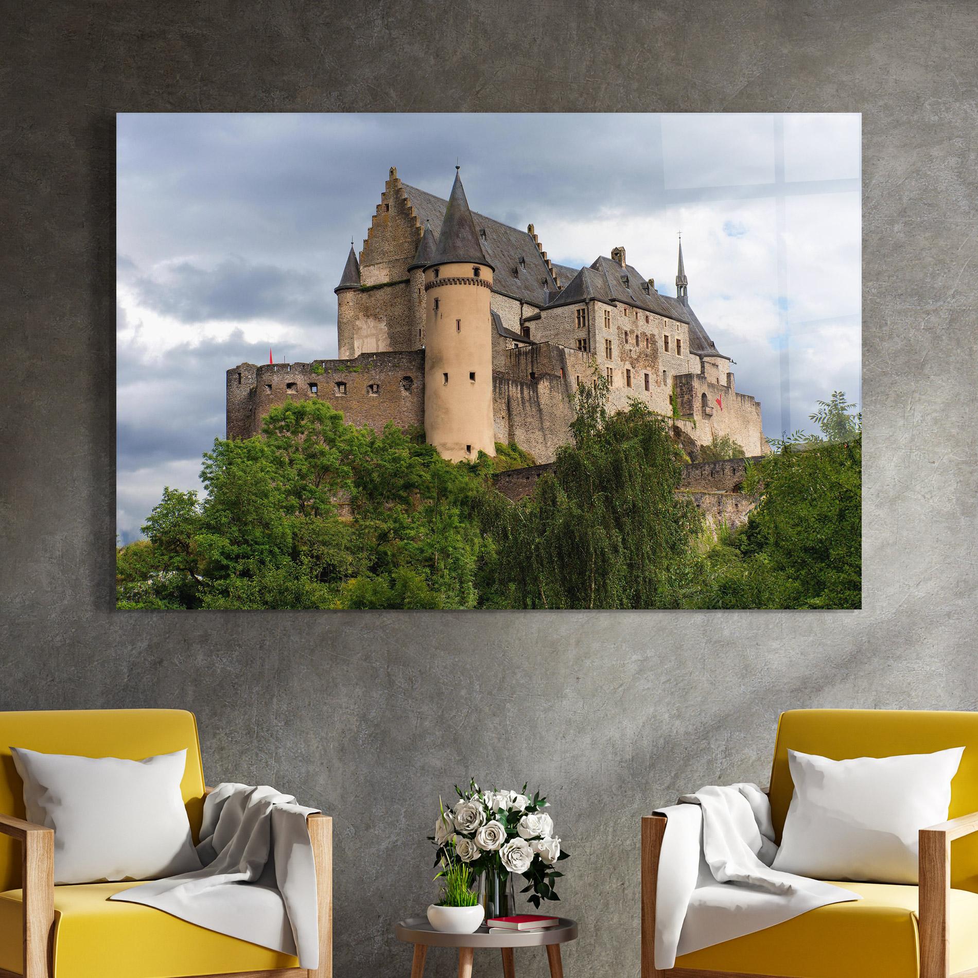 Glasbild Castle Vianden mockup 4