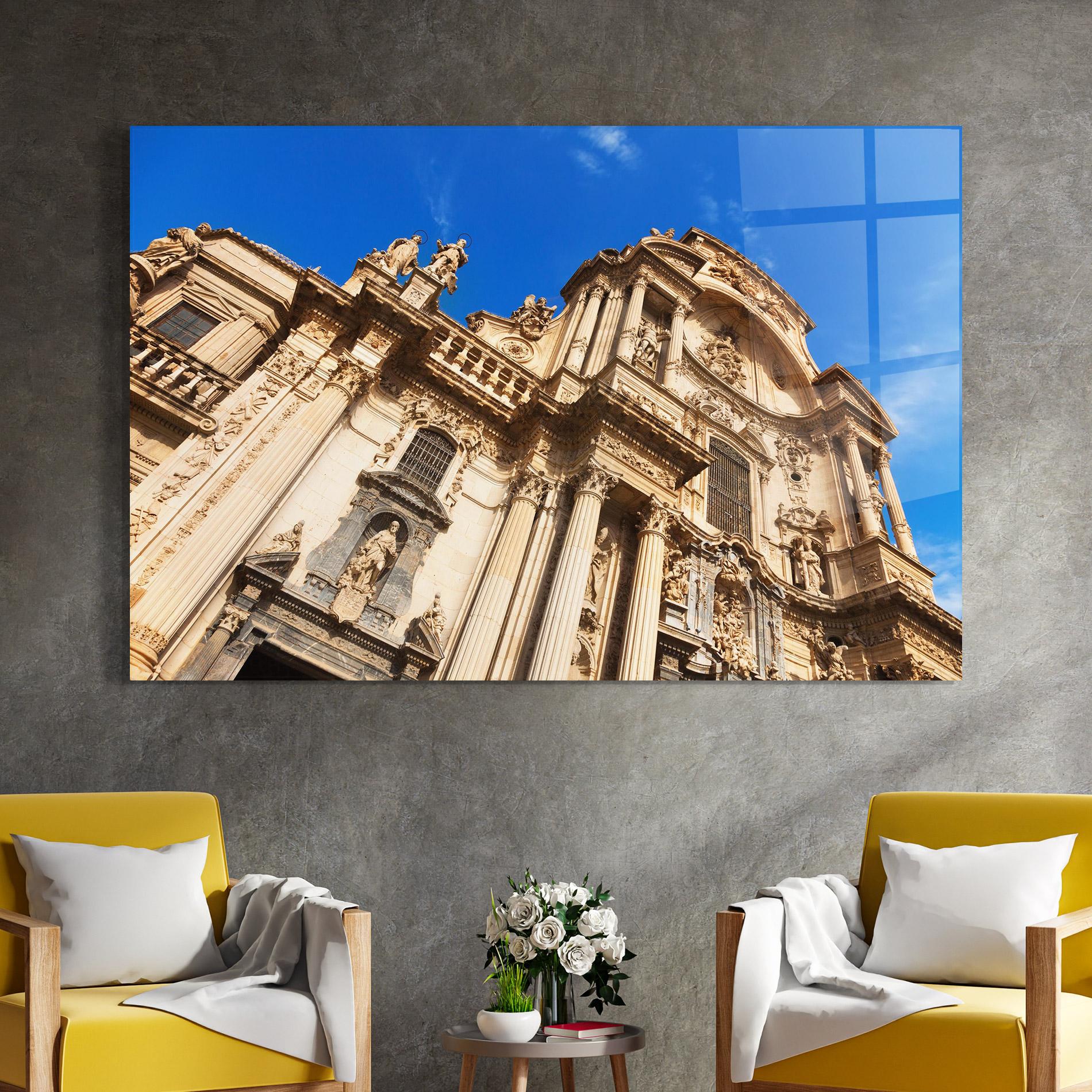 Glasbild Church Saint Mary mockup 4