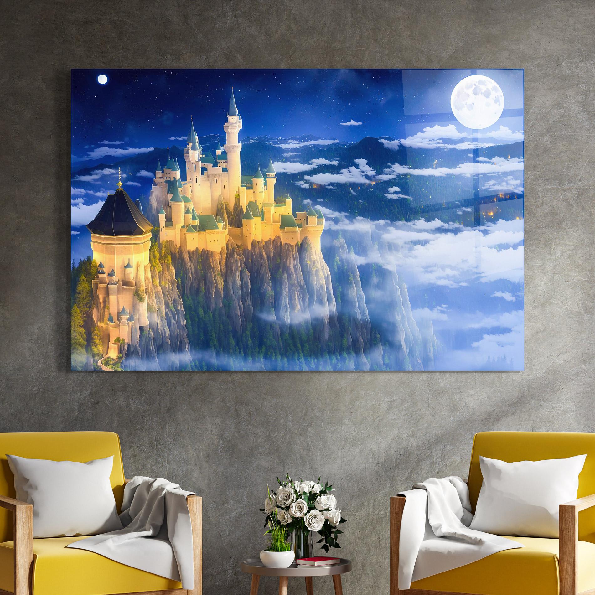 Glasbild Fairytale Castle mockup 4