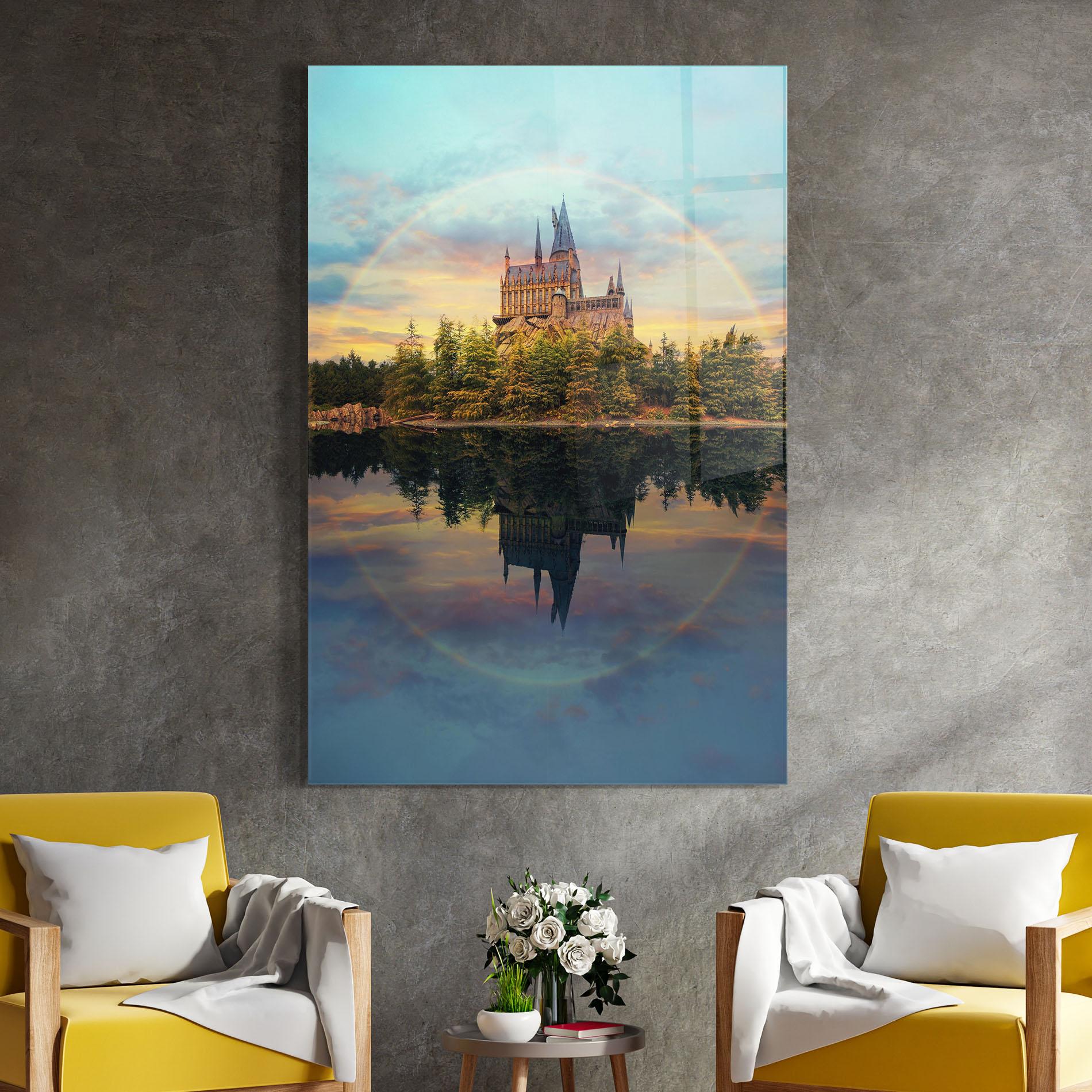 Glasbild Hogwarts Castle mockup 4