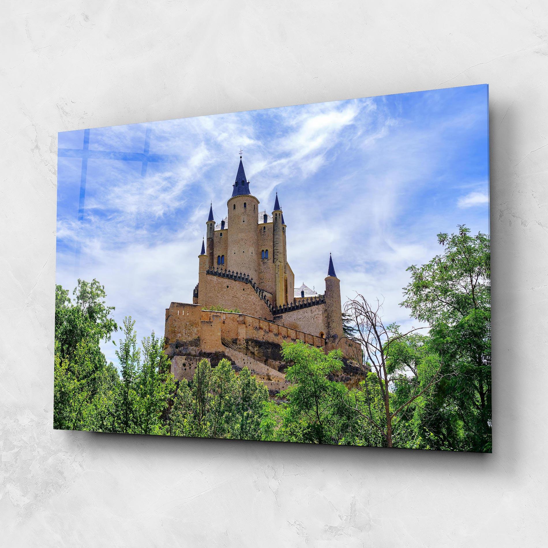 Glasbild Castle Alcazar mockup 1