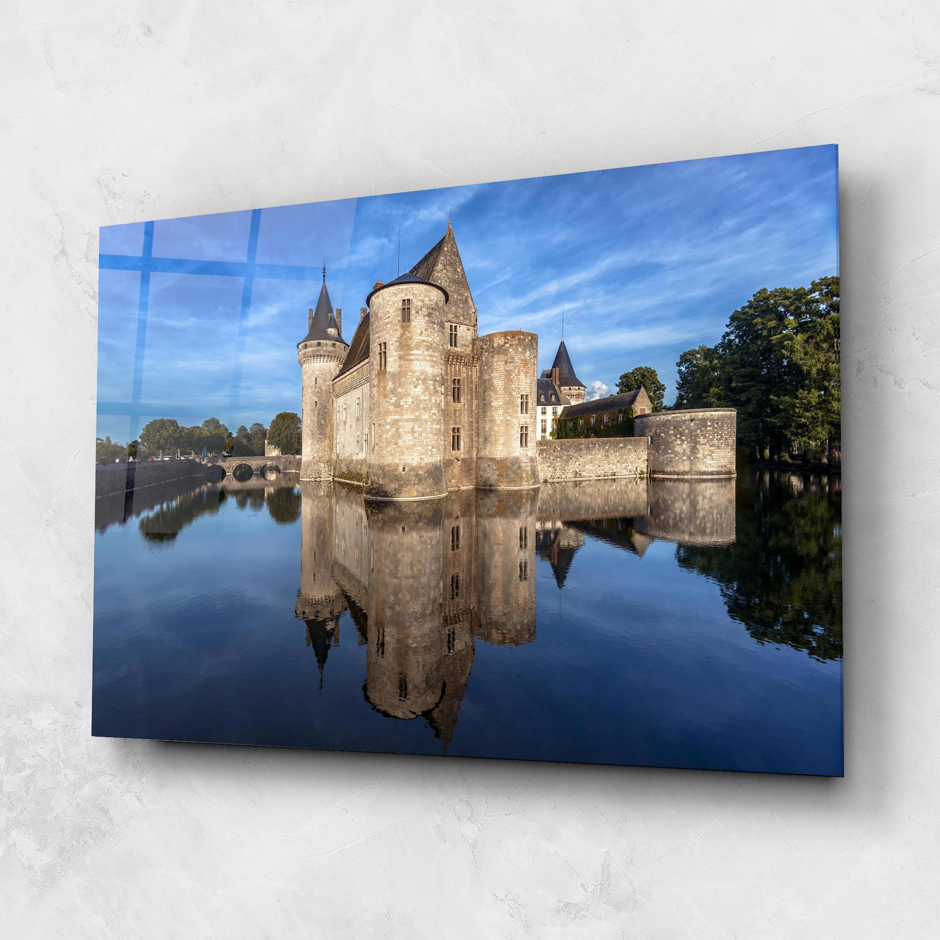 Glasbild Castle Chateau De Sullysurloire mockup 1
