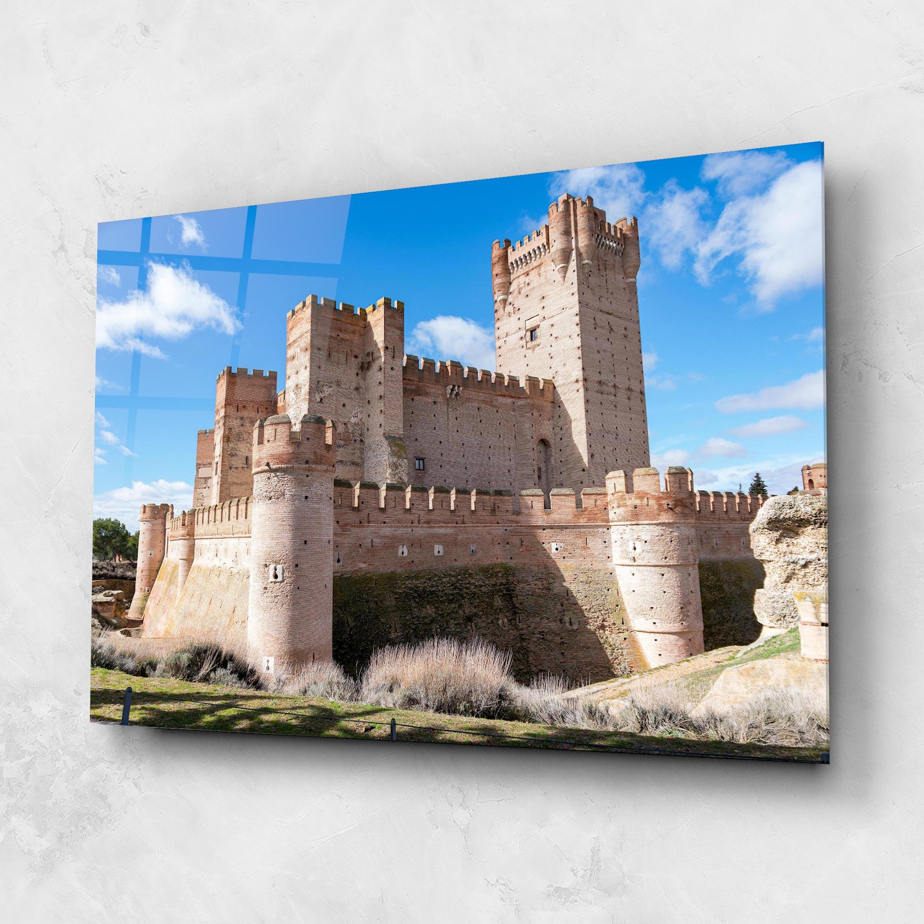 Glasbild Castle La Mota mockup 1