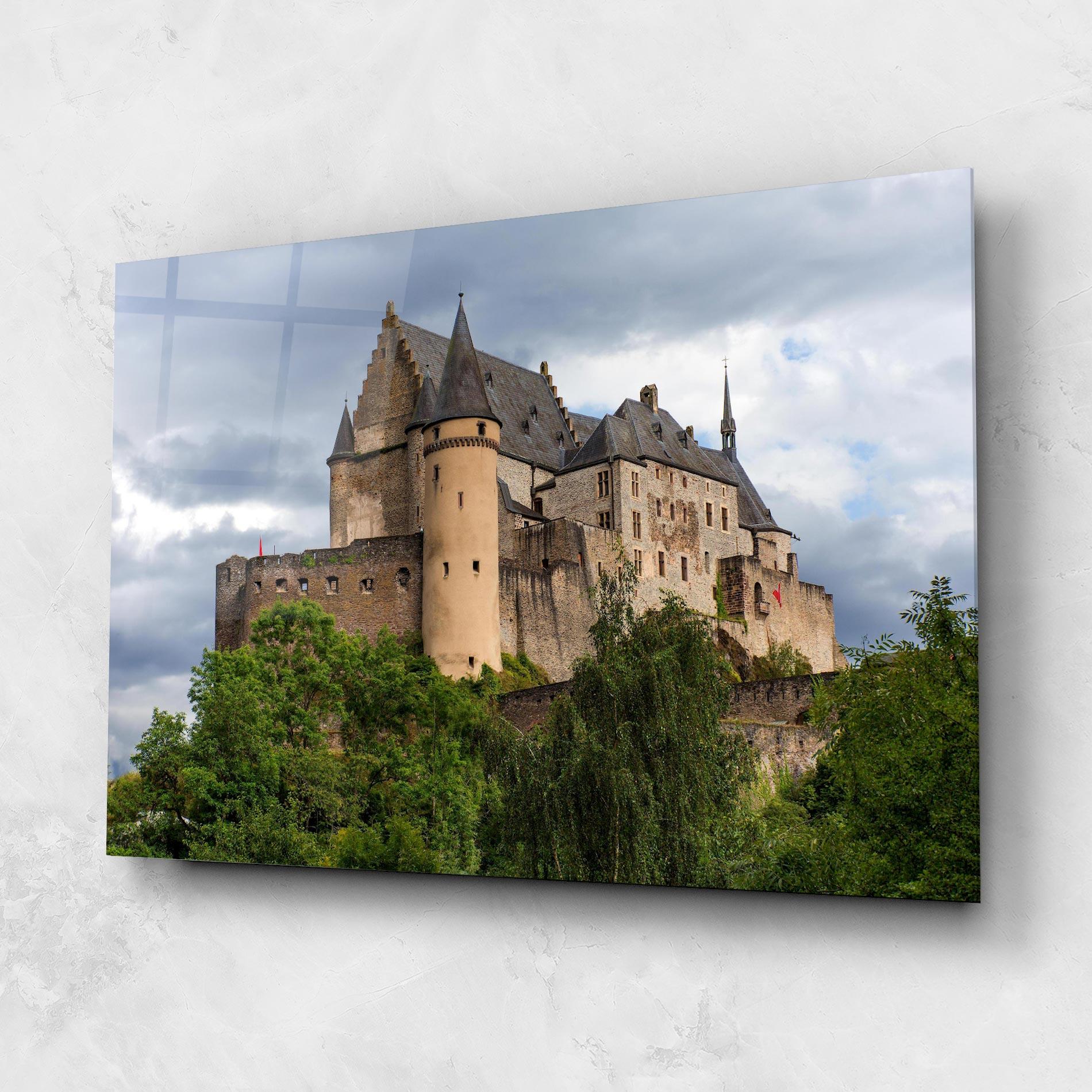 Glasbild Castle Vianden mockup 1