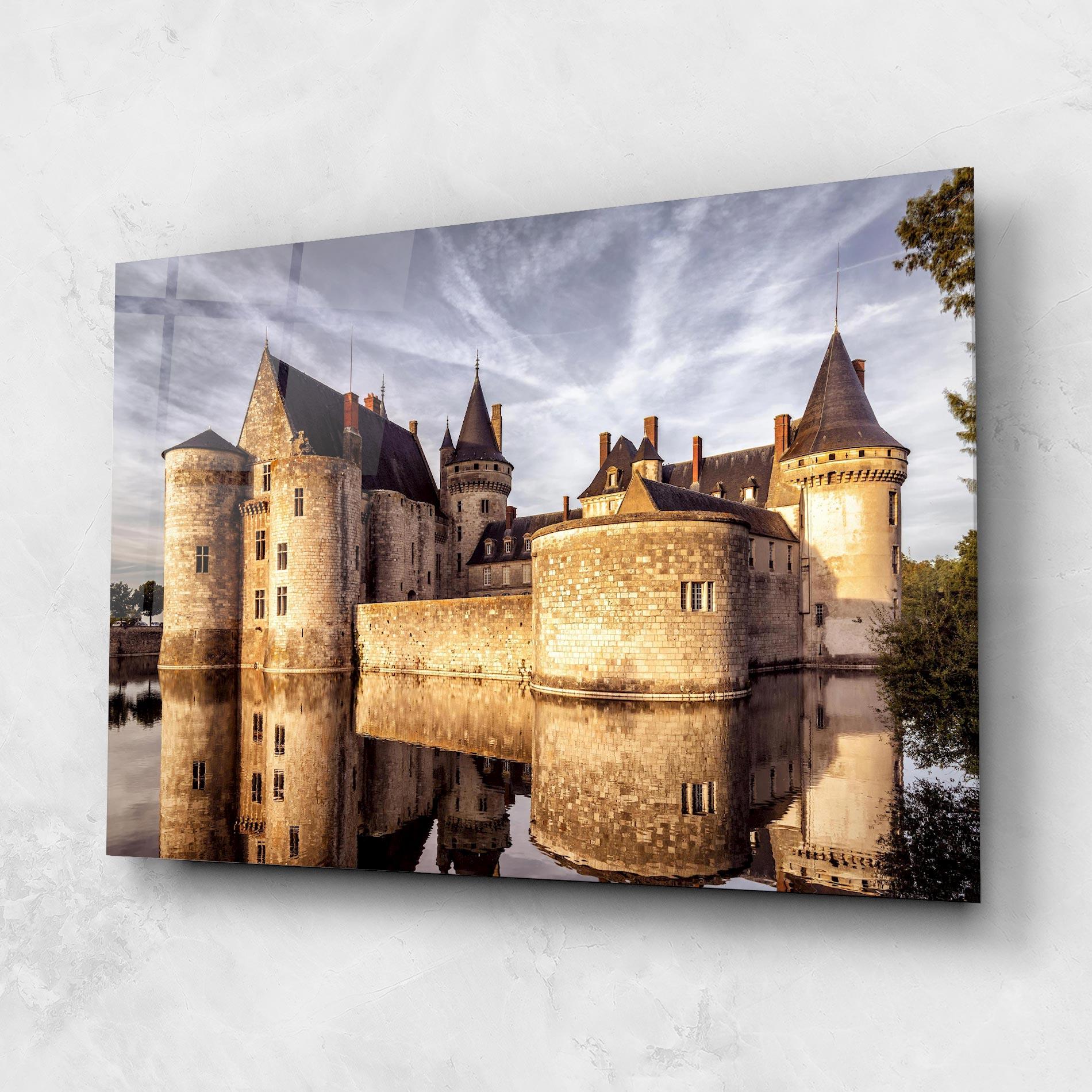 Glasbild Chateau Castle mockup 1