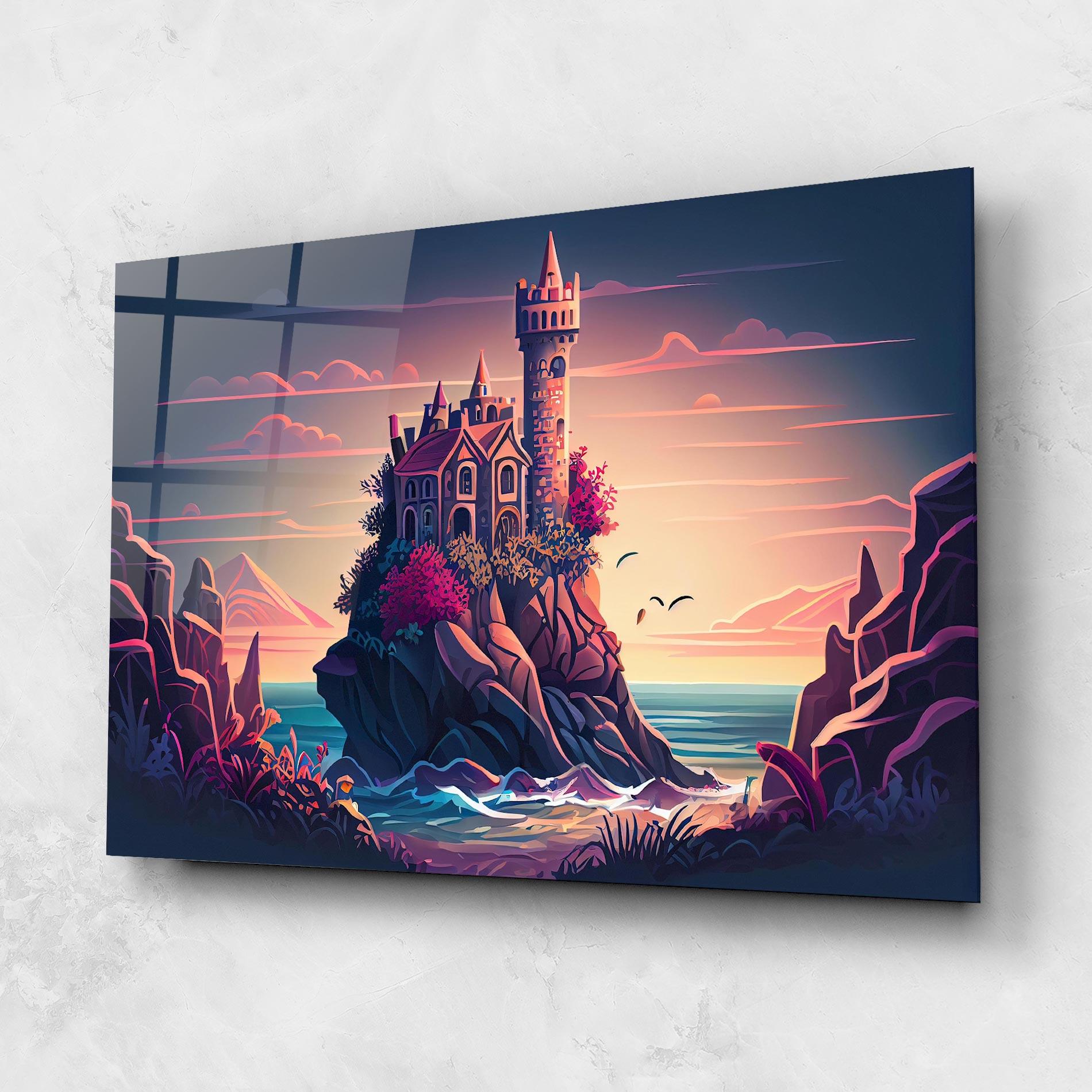 Glasbild Cliff Castle mockup 1
