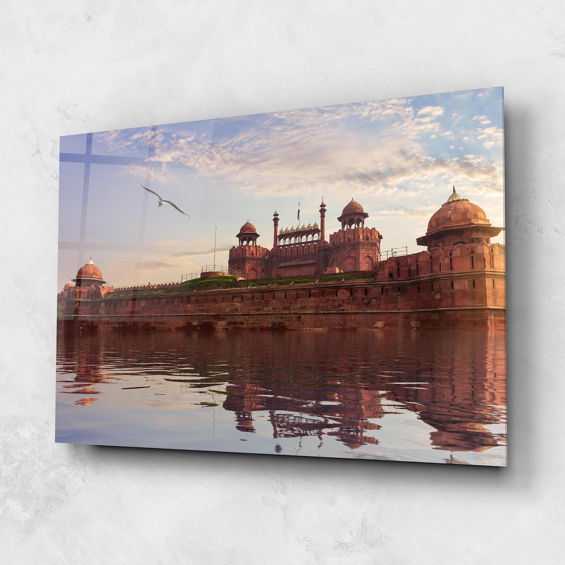 Glasbild Delhi India mockup 1