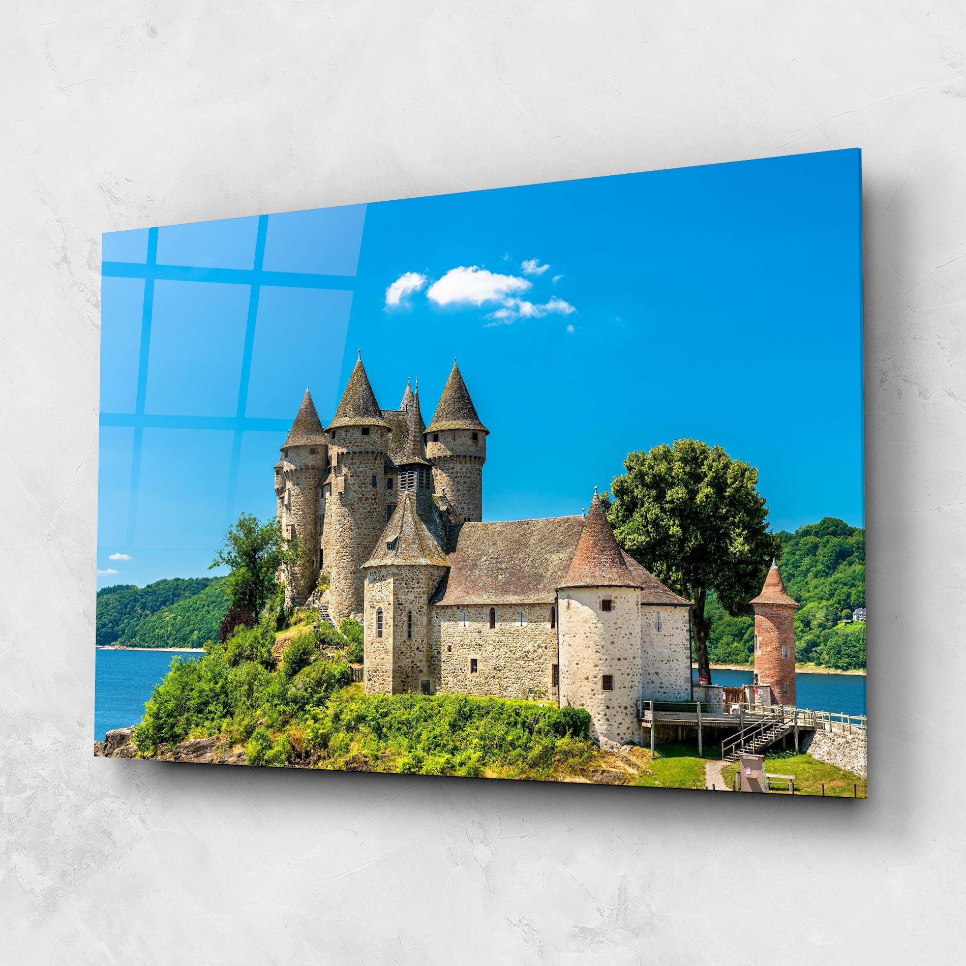 Glasbild Medieval Castle France mockup 1