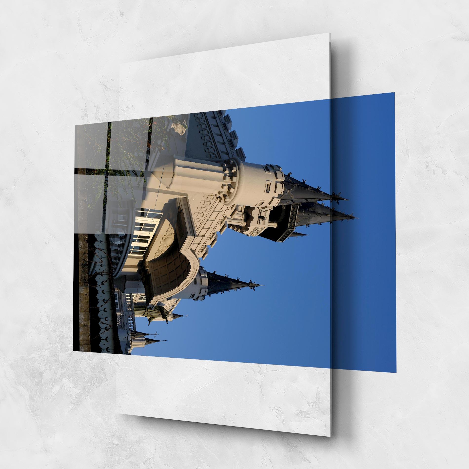 Glasbild Castle Blue mockup 1