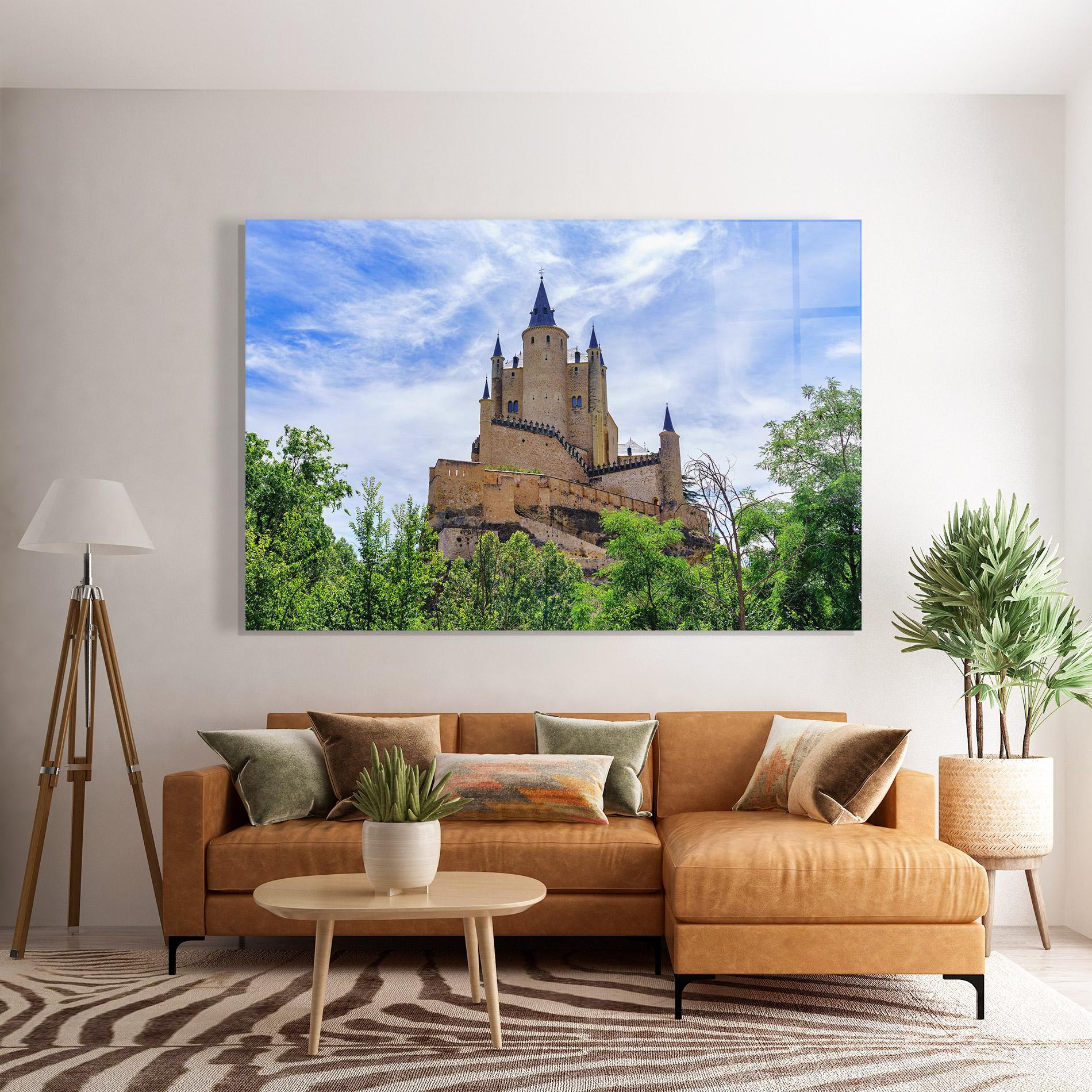 Glasbild Castle Alcazar mockup 7