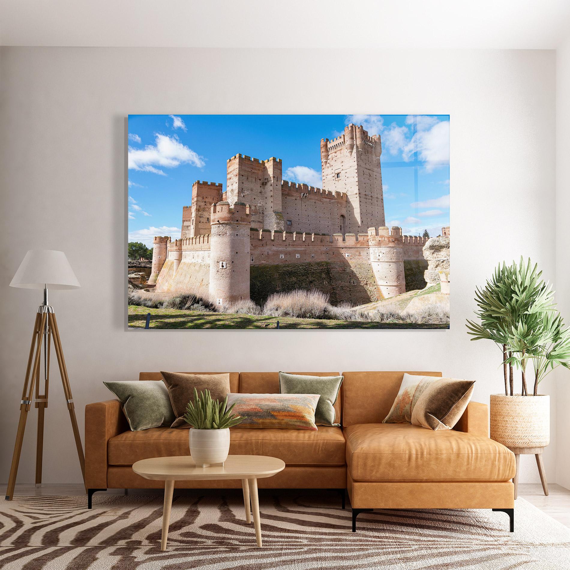 Glasbild Castle La Mota mockup 7