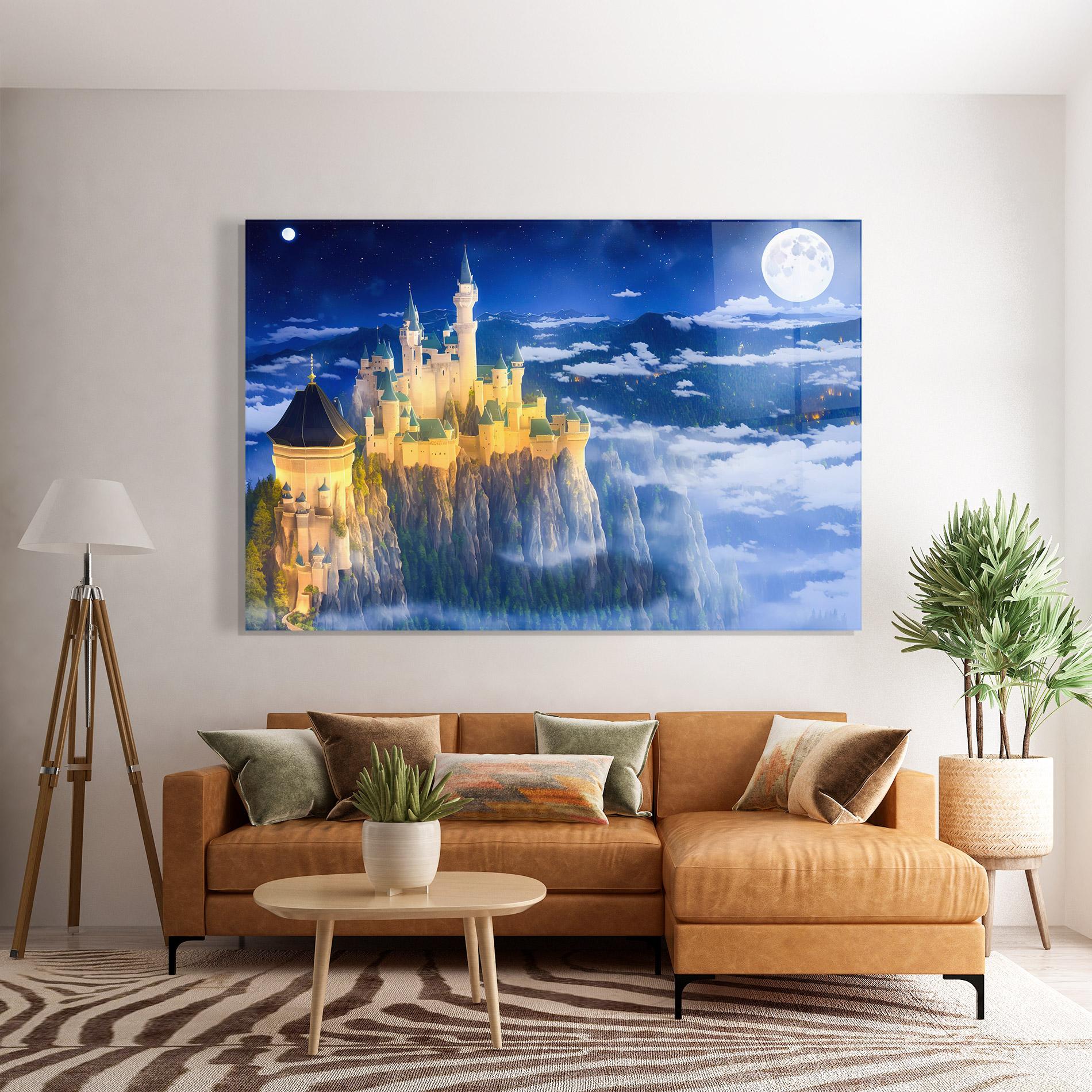 Glasbild Fairytale Castle mockup 7