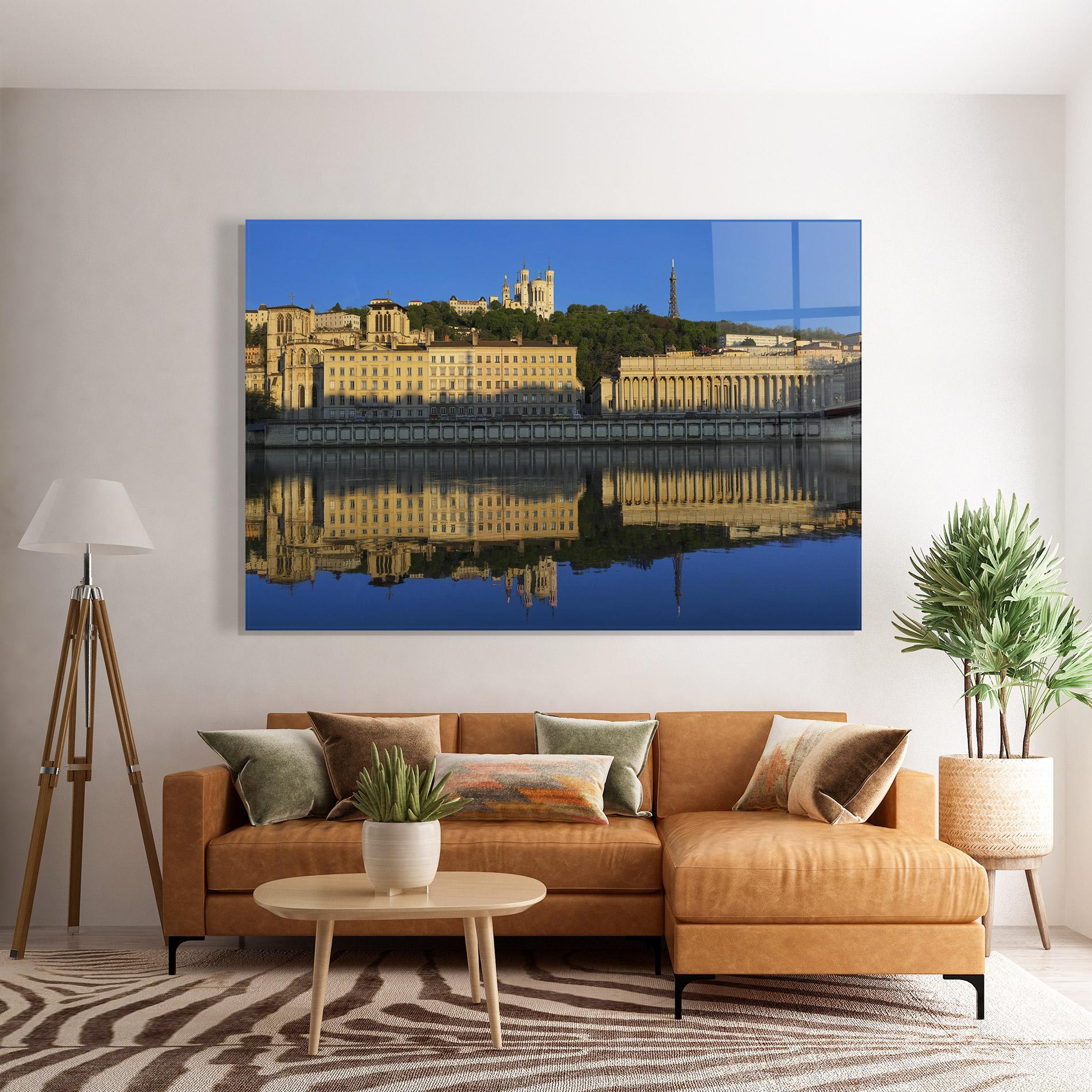 Glasbild Lyon France mockup 7