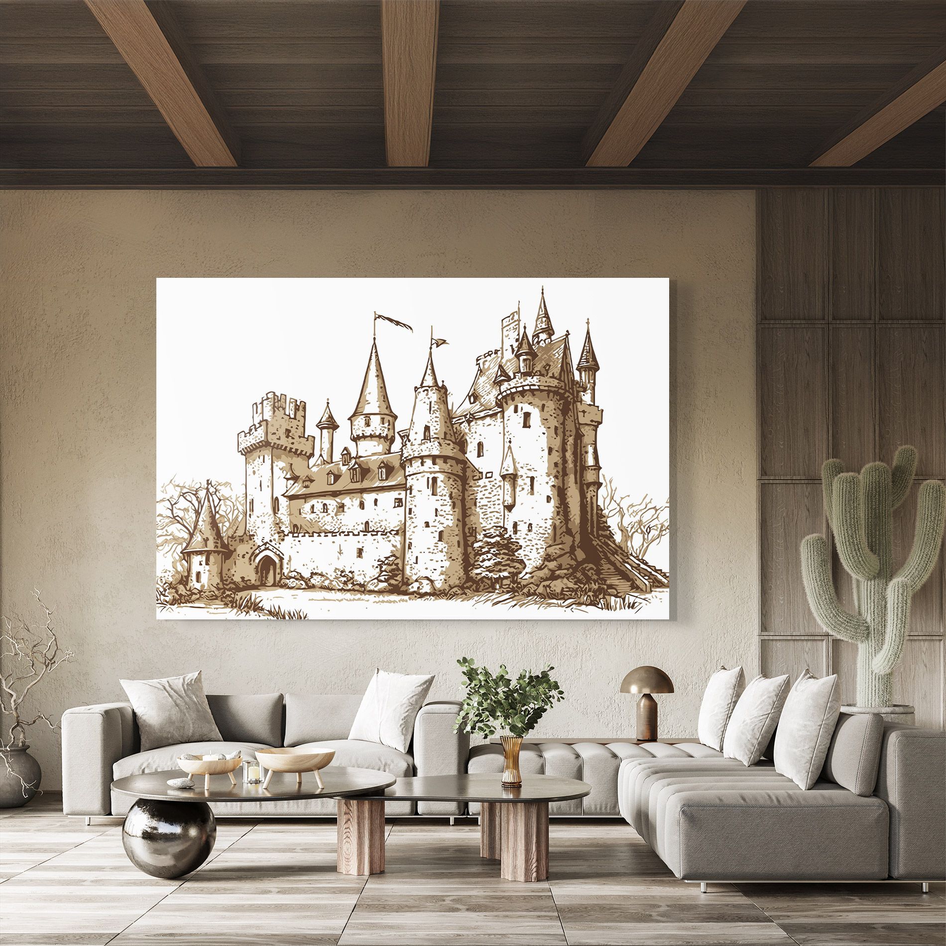 Brown Line Castle mockup 8