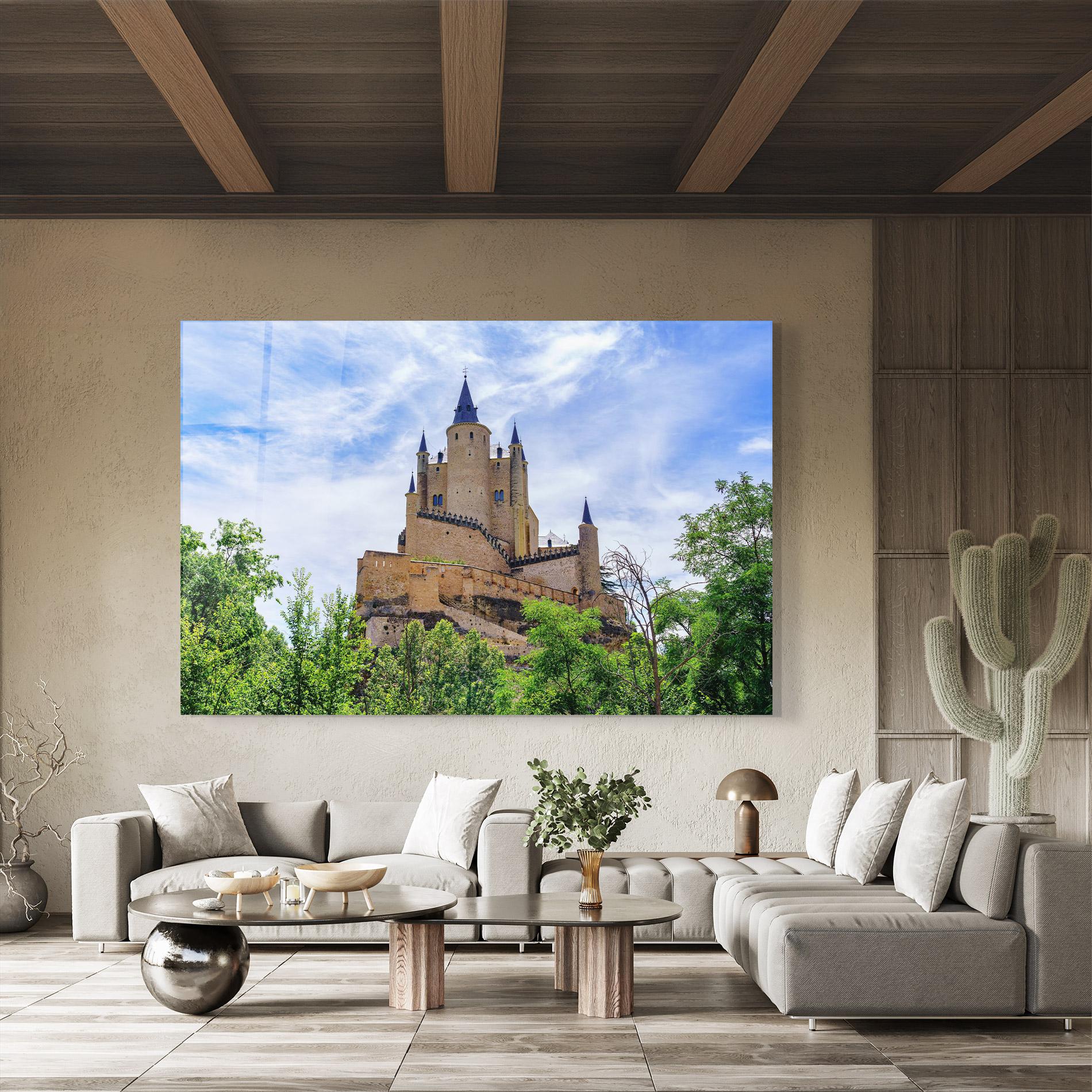 Glasbild Castle Alcazar mockup 8