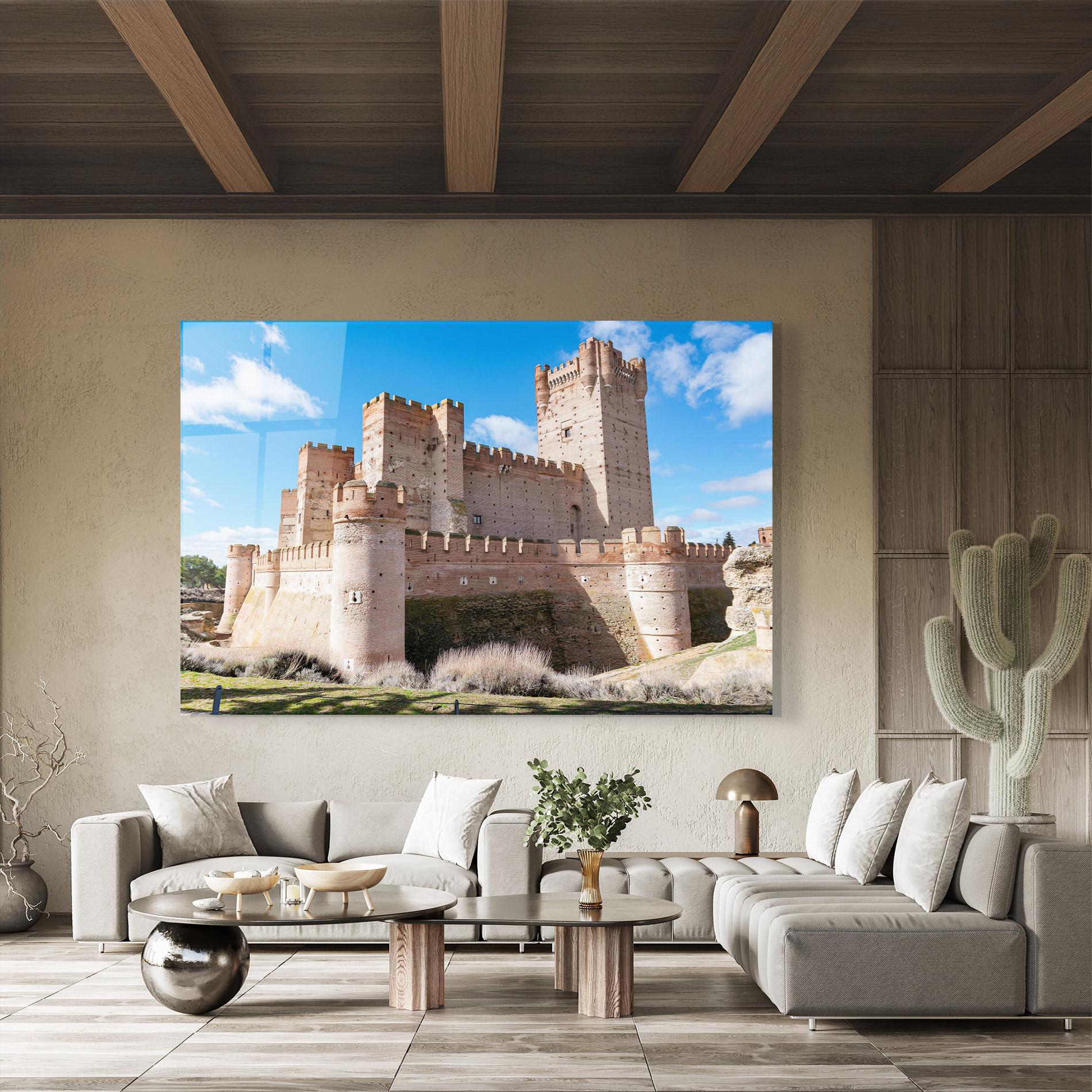 Glasbild Castle La Mota mockup 8