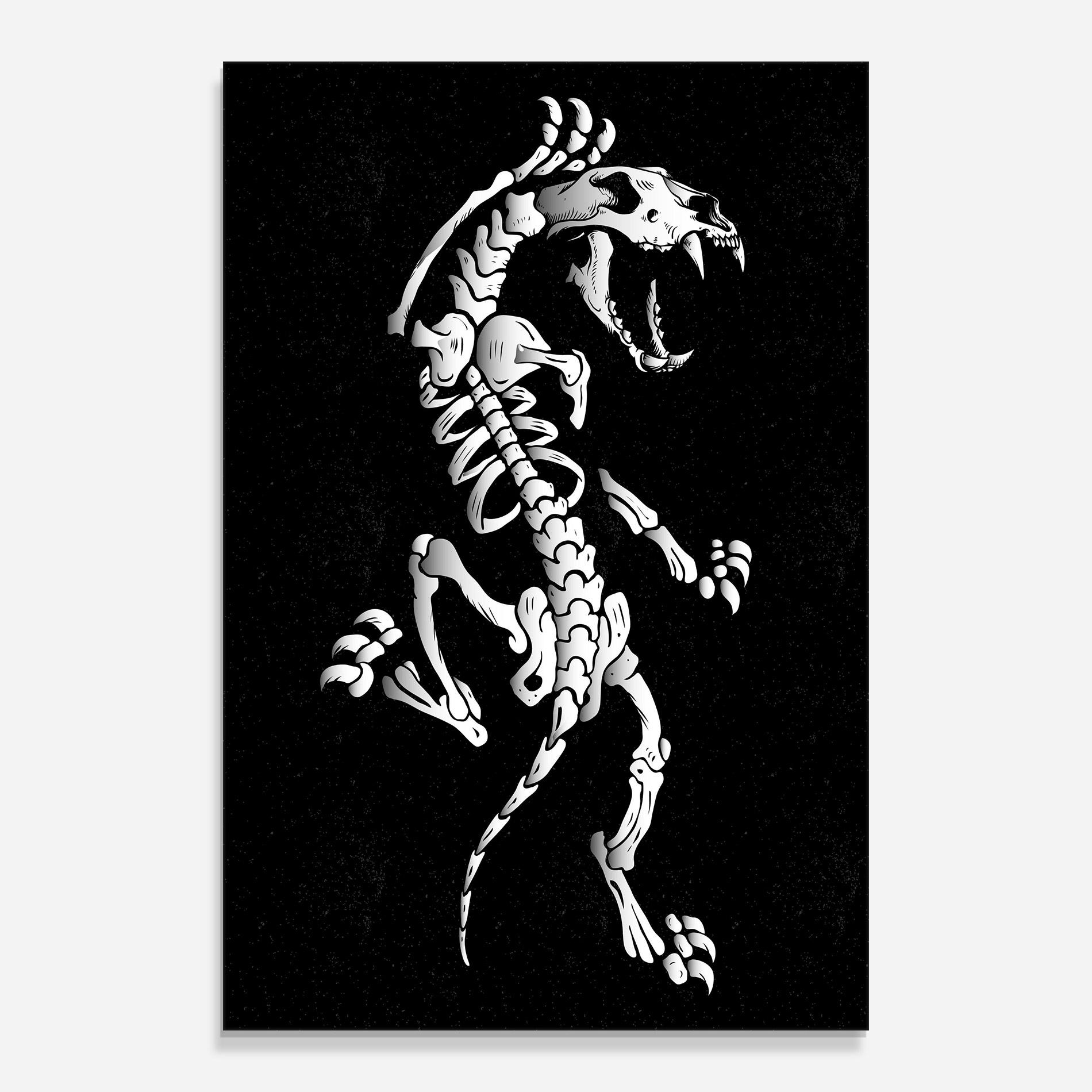 Glasbild Creature Skull mockup 0