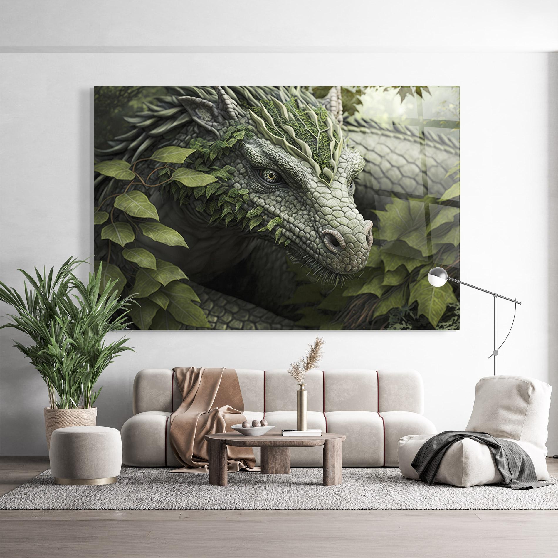 Glasbild Ancient Forest Dragon mockup 9