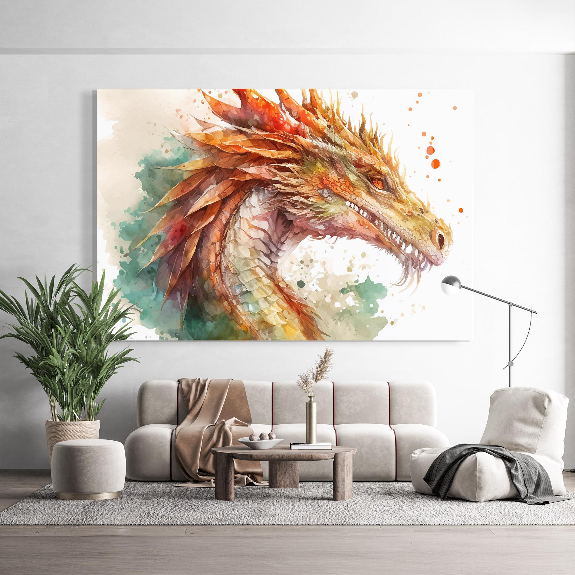 Glasbild Earth Dragon mockup 9