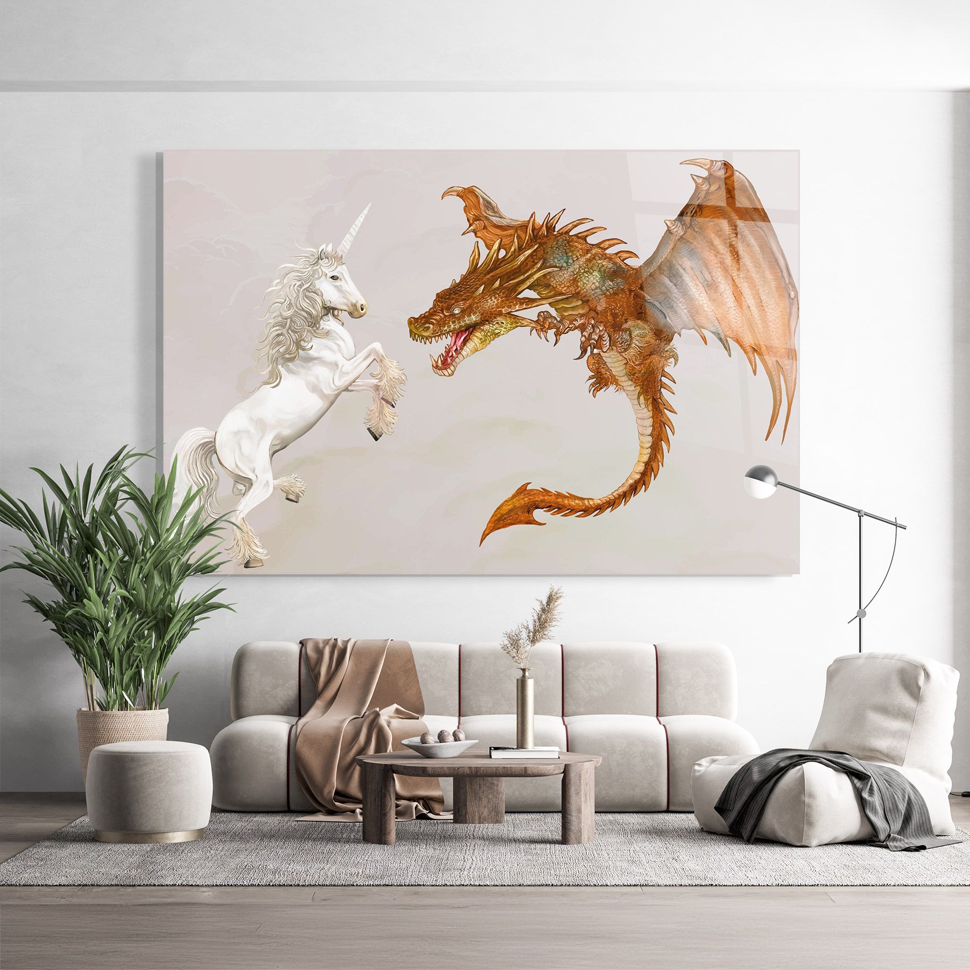 Unicorn And Dragon mockup 9