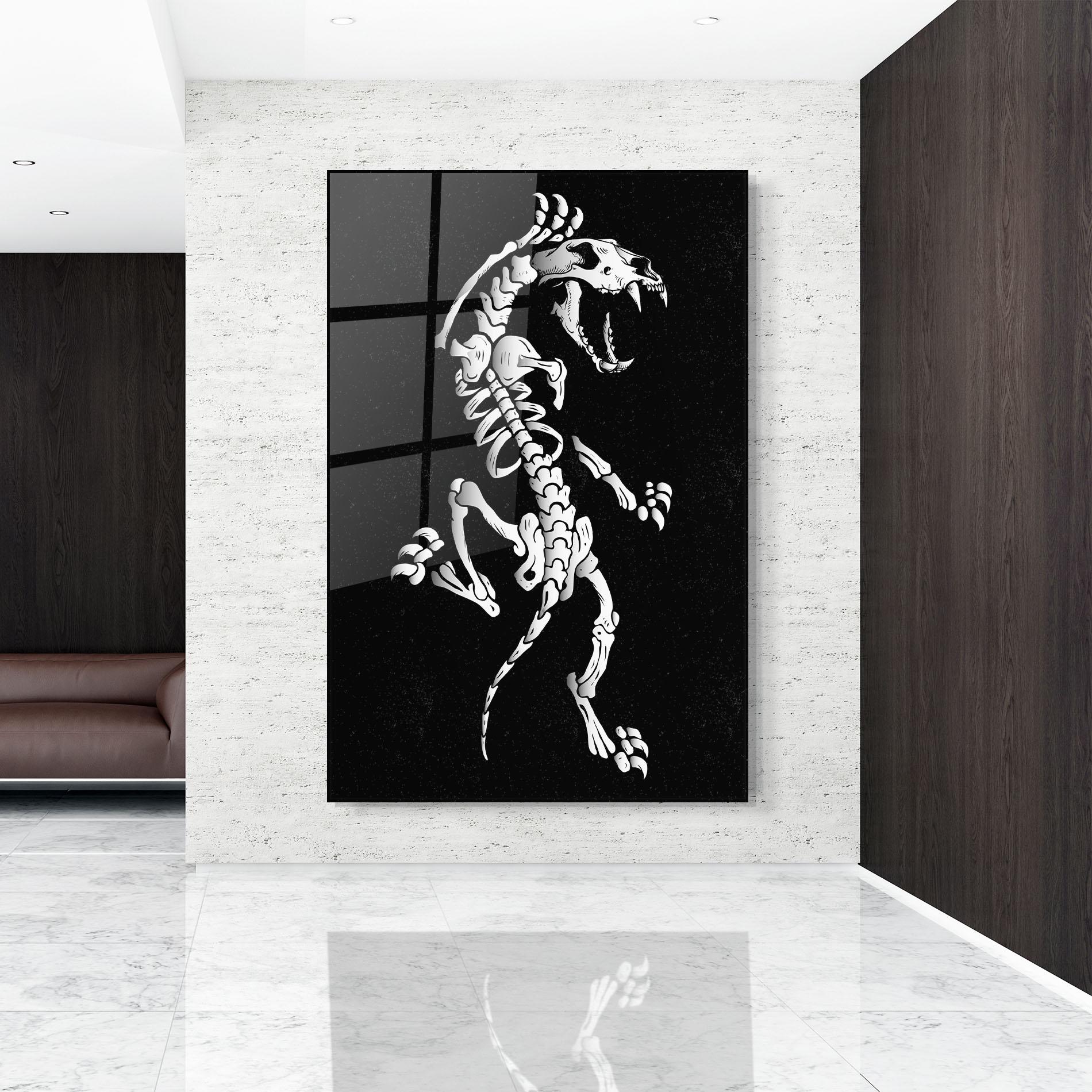 Glasbild Creature Skull mockup 9